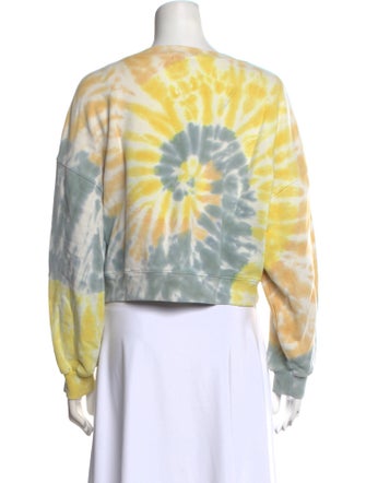 AGOLDE Tie-Dye Print Crew Neck Sweatshirt