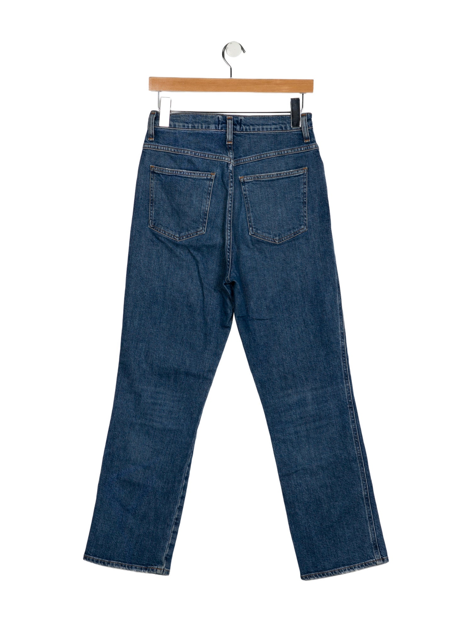 AGOLDE Mid-Rise Straight Leg Jeans