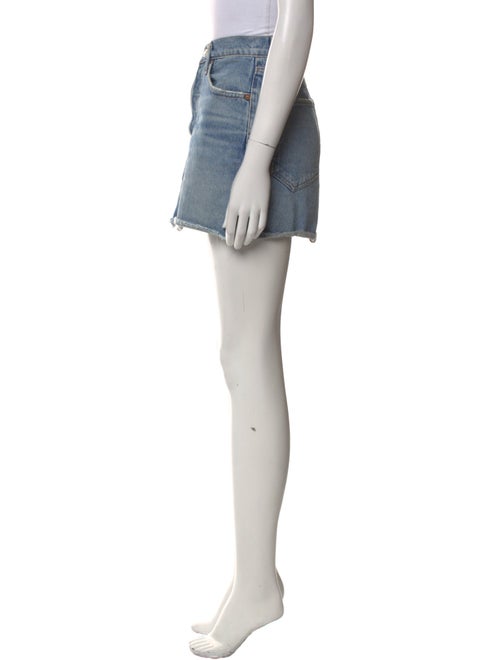 AGOLDE Distressed Accents Mini Skirt