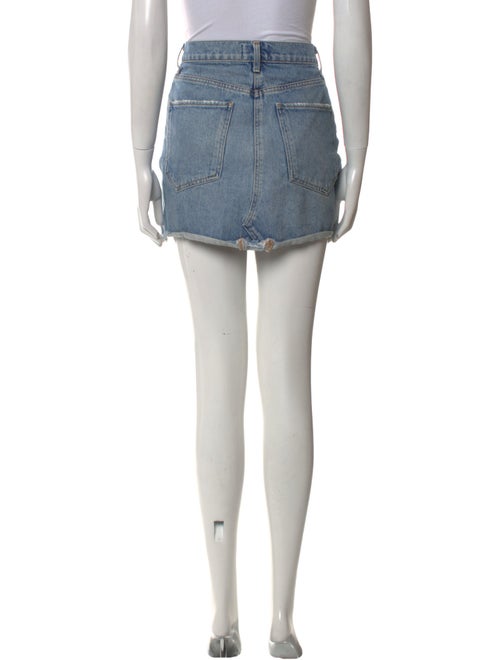 AGOLDE Distressed Accents Mini Skirt