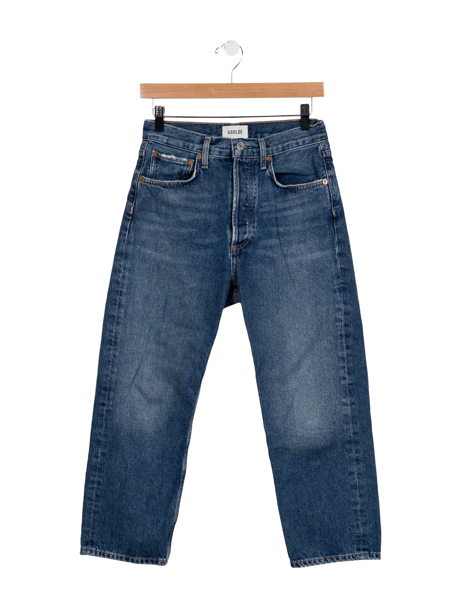 AGOLDE High-Rise Straight Leg Jeans