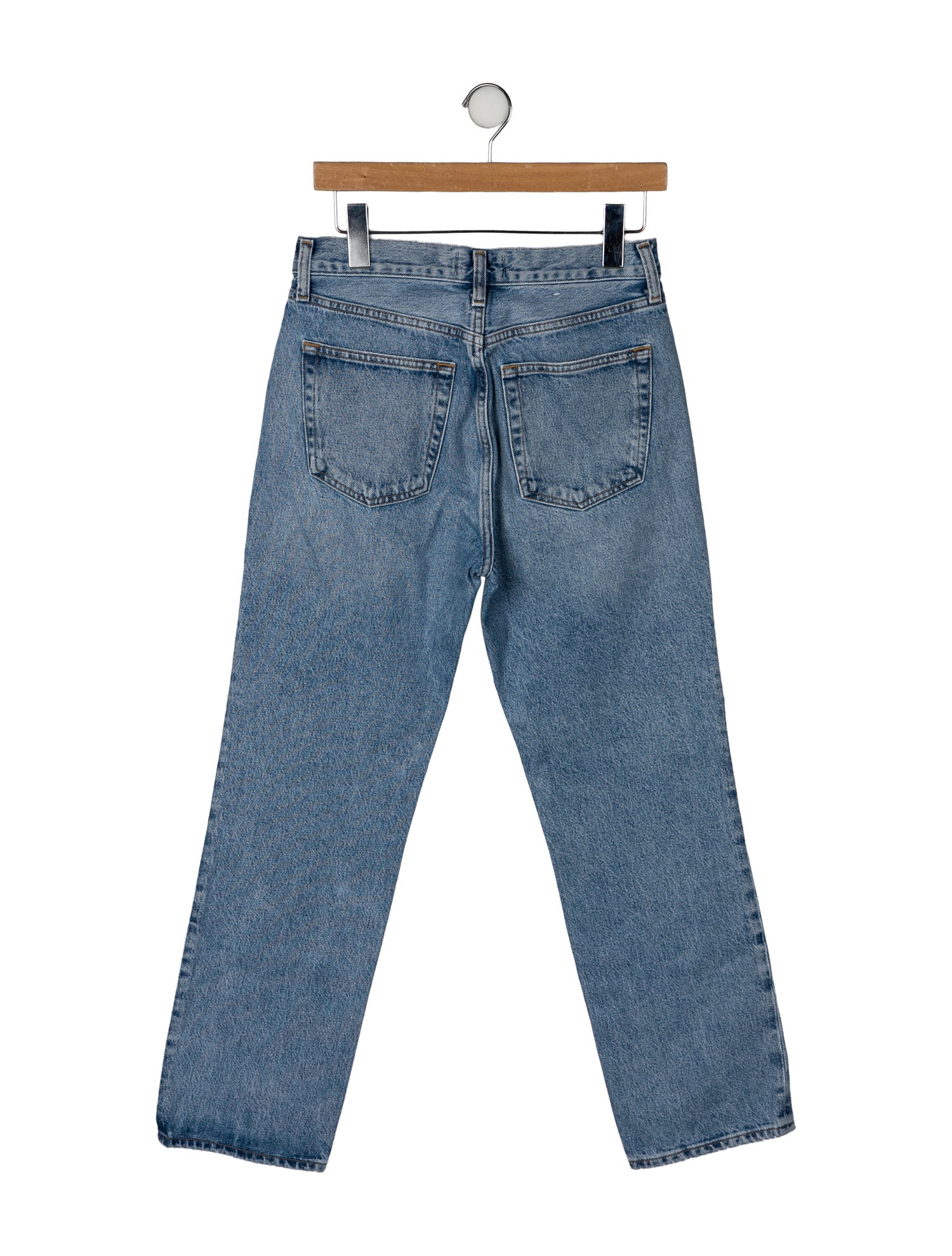 AGOLDE Mid-Rise Straight Leg Jeans