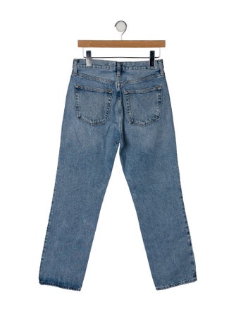 AGOLDE Mid-Rise Straight Leg Jeans
