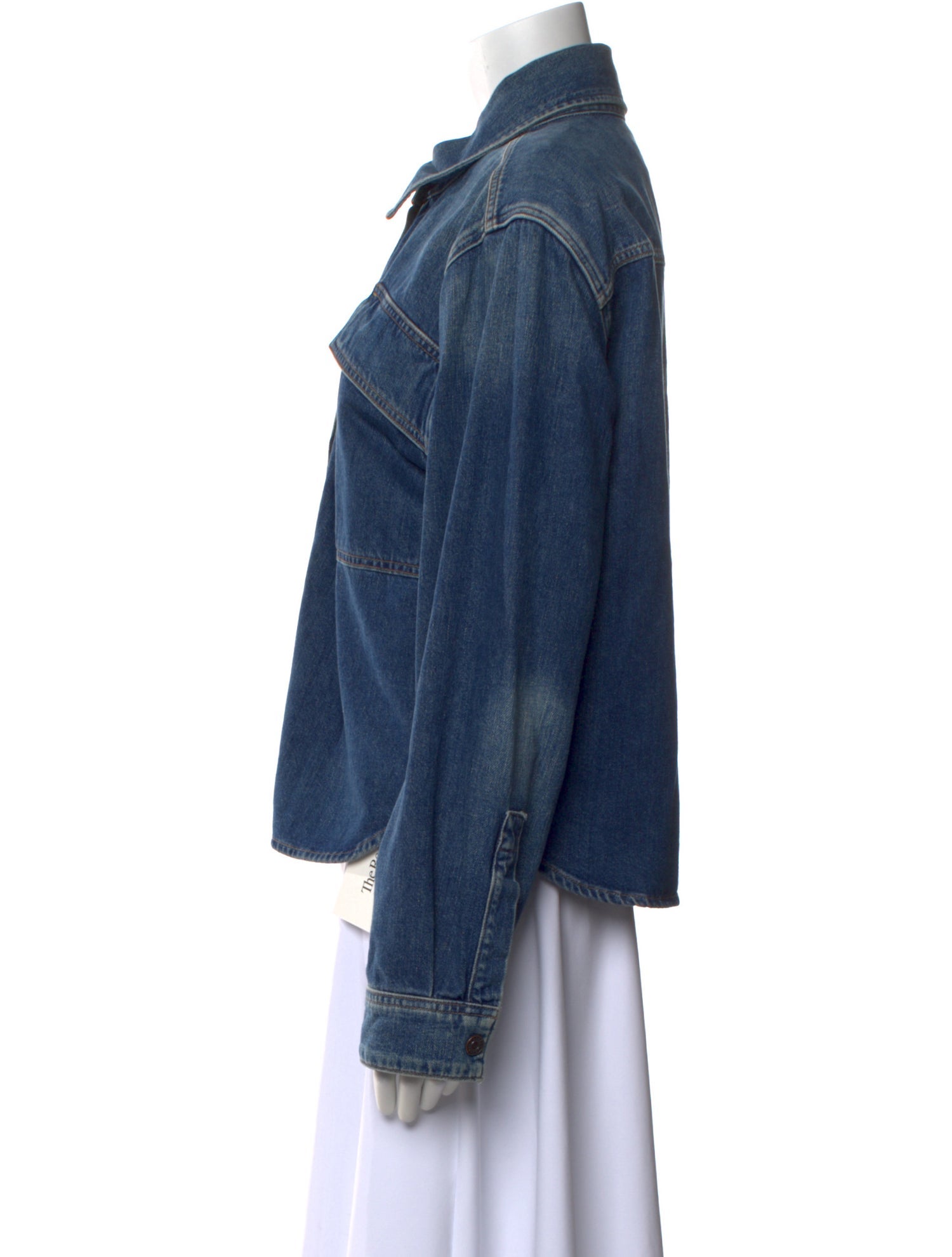 AGOLDE Long Sleeve Button-Up Top