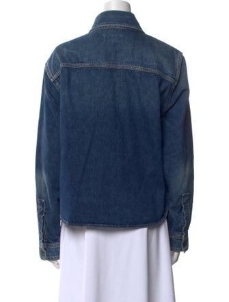 AGOLDE Long Sleeve Button-Up Top