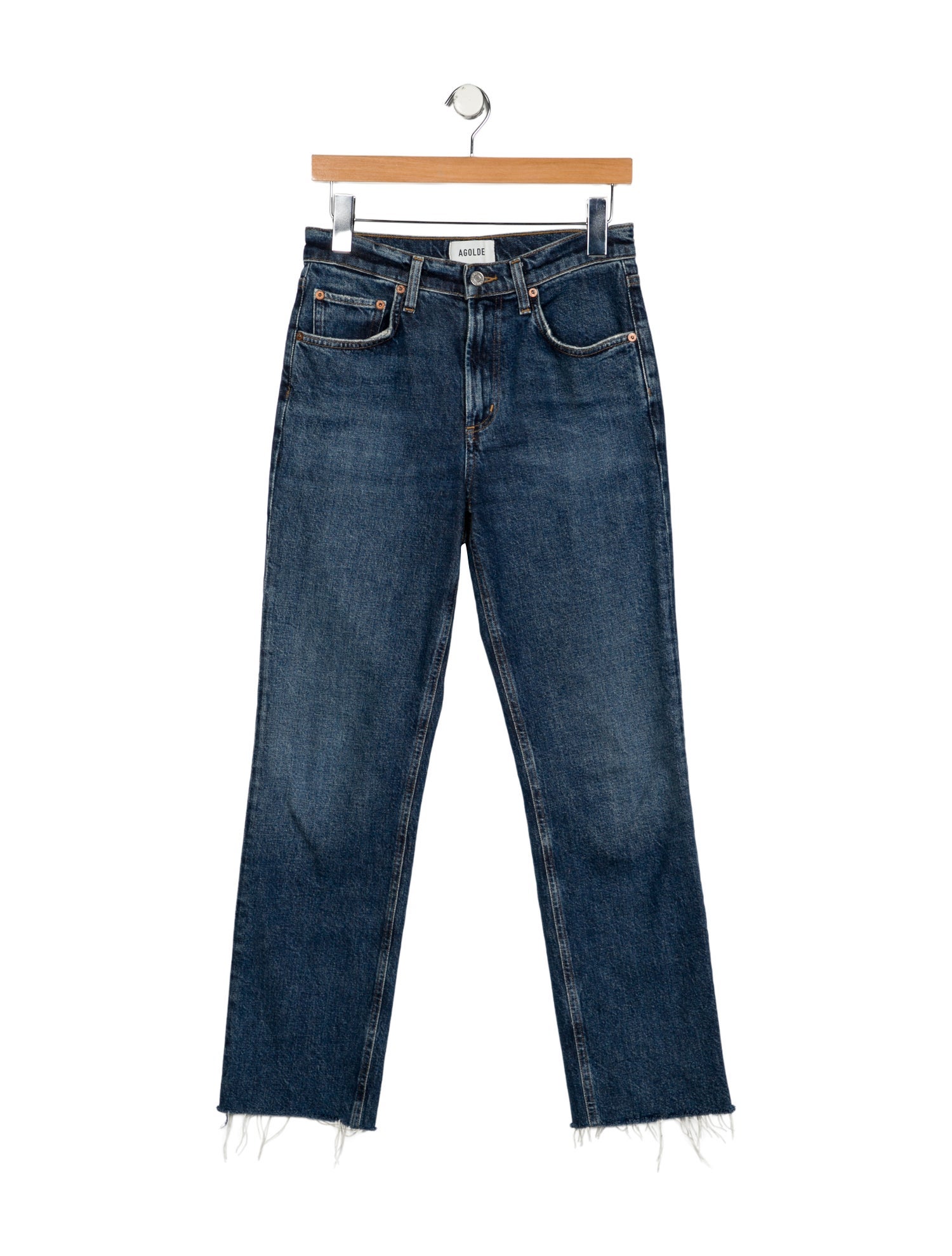 AGOLDE Mid-Rise Straight Leg Jeans