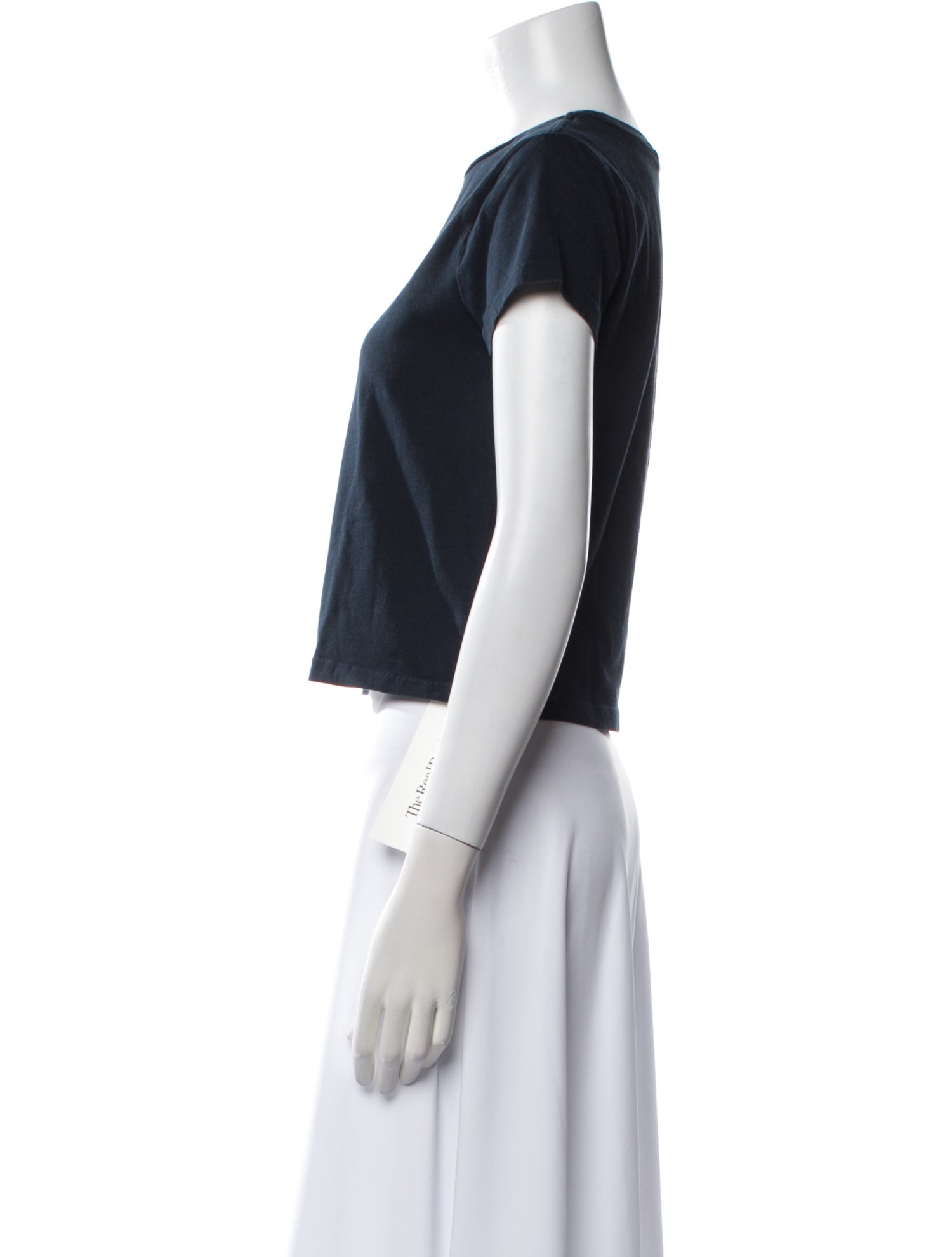 AGOLDE Crew Neck Short Sleeve Crop Top