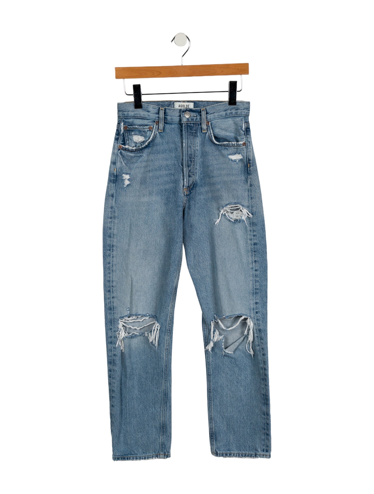 AGOLDE High-Rise Straight Leg Jeans