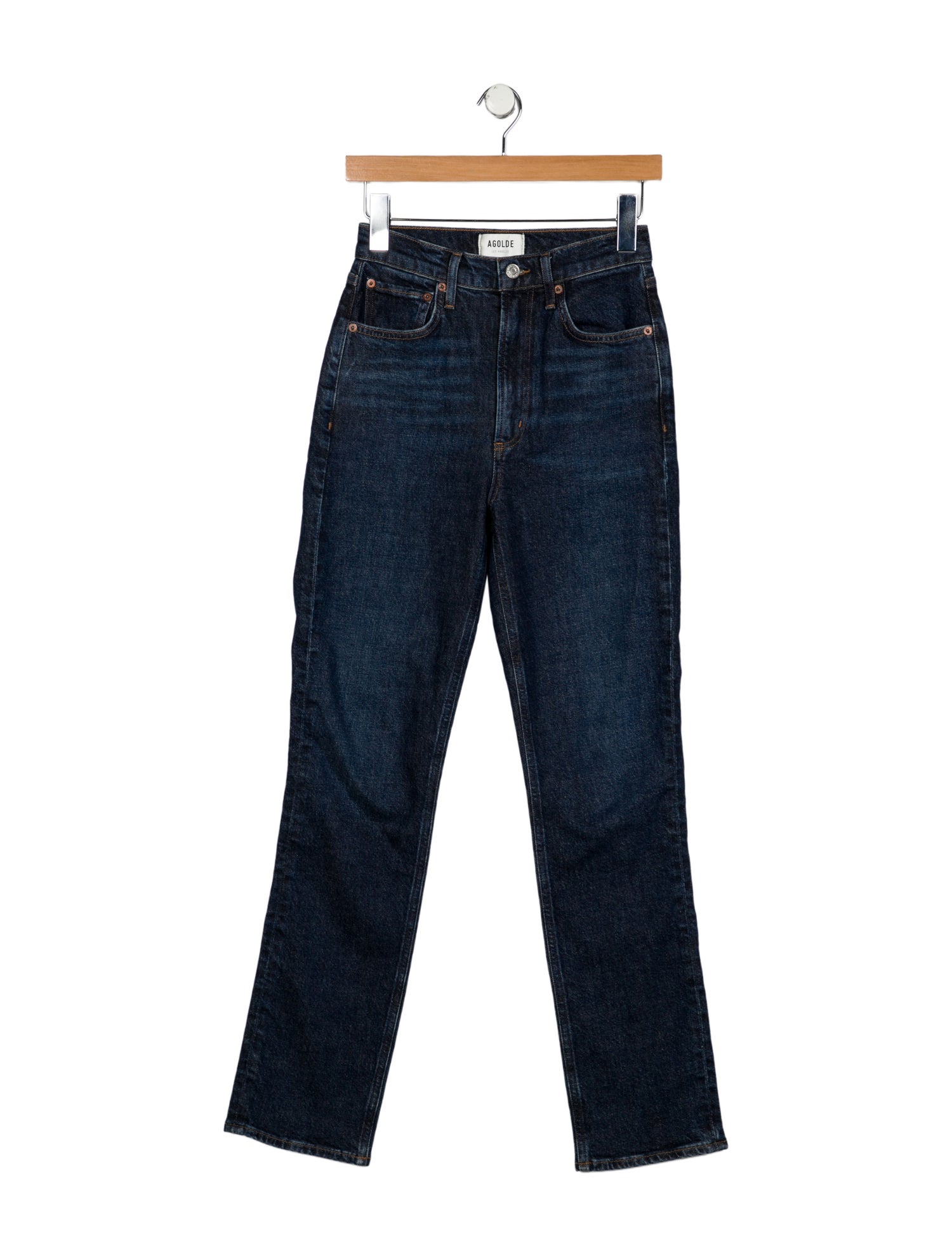 AGOLDE High-Rise Straight Leg Jeans