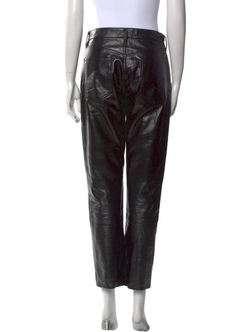 AGOLDE Leather Straight Leg Pants