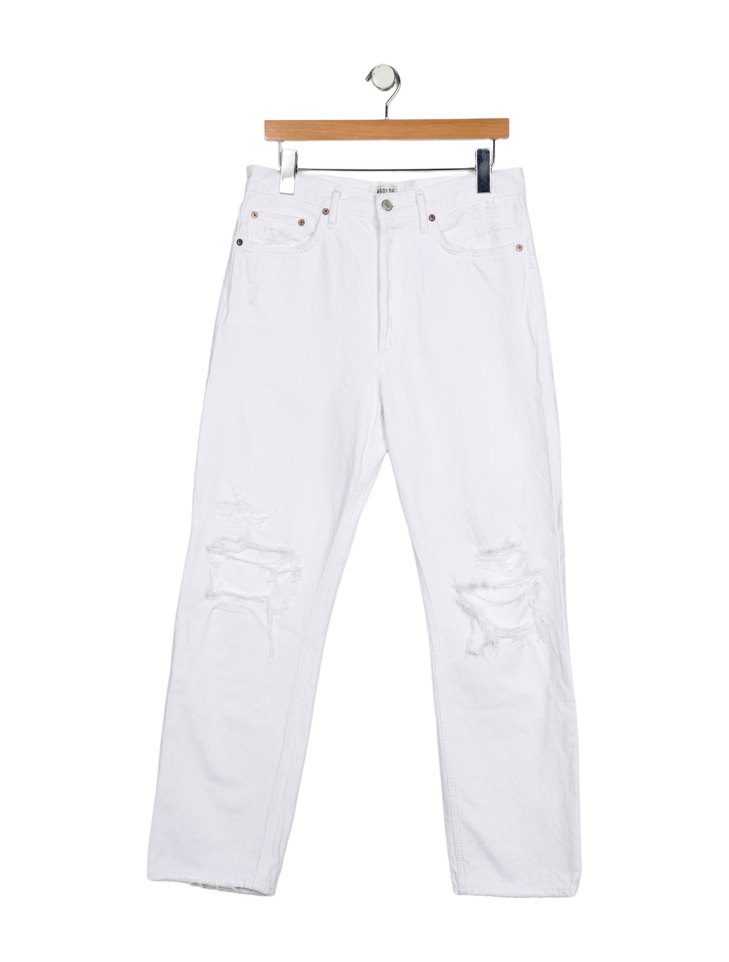 AGOLDE High-Rise Straight Leg Jeans