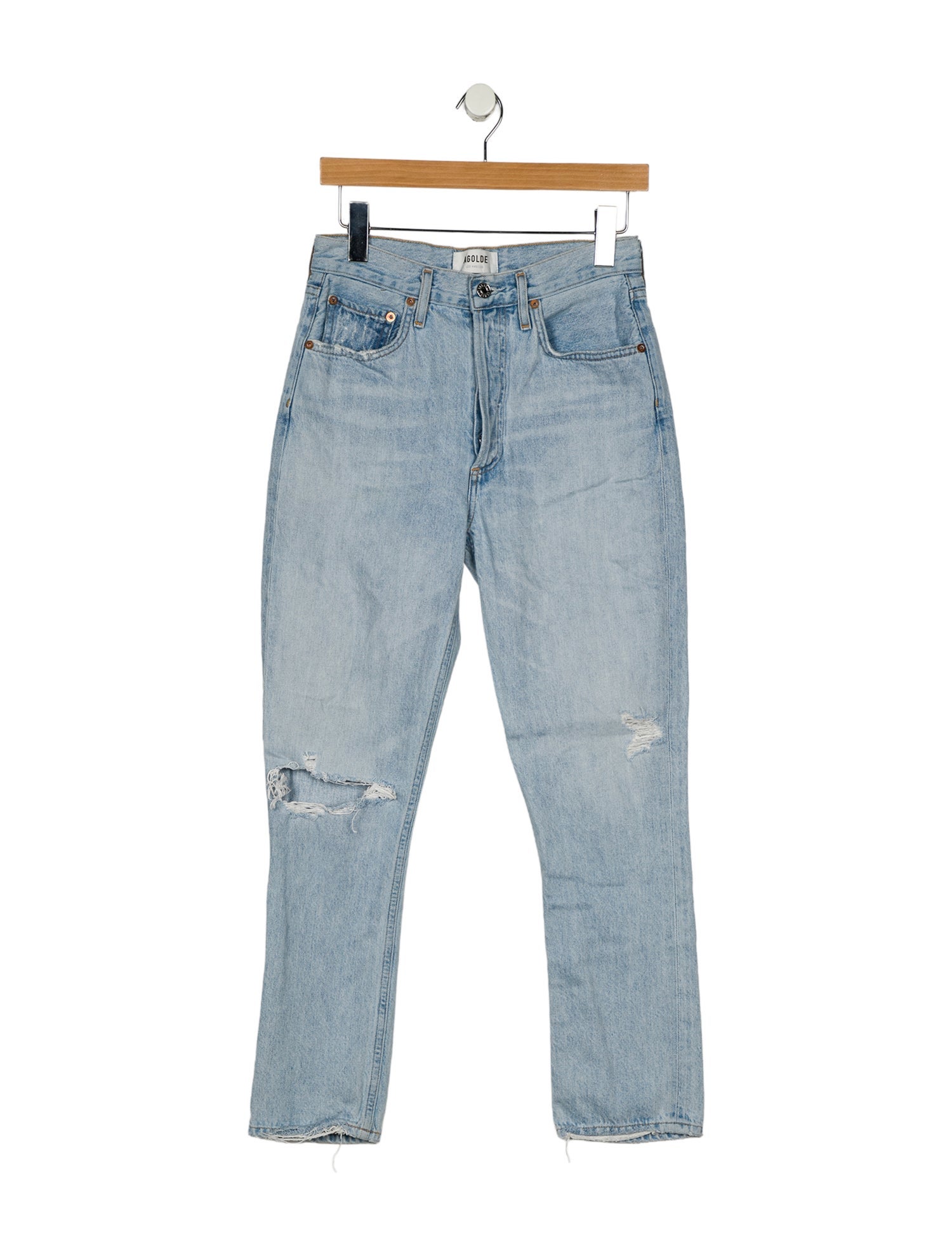 AGOLDE High-Rise Straight Leg Jeans