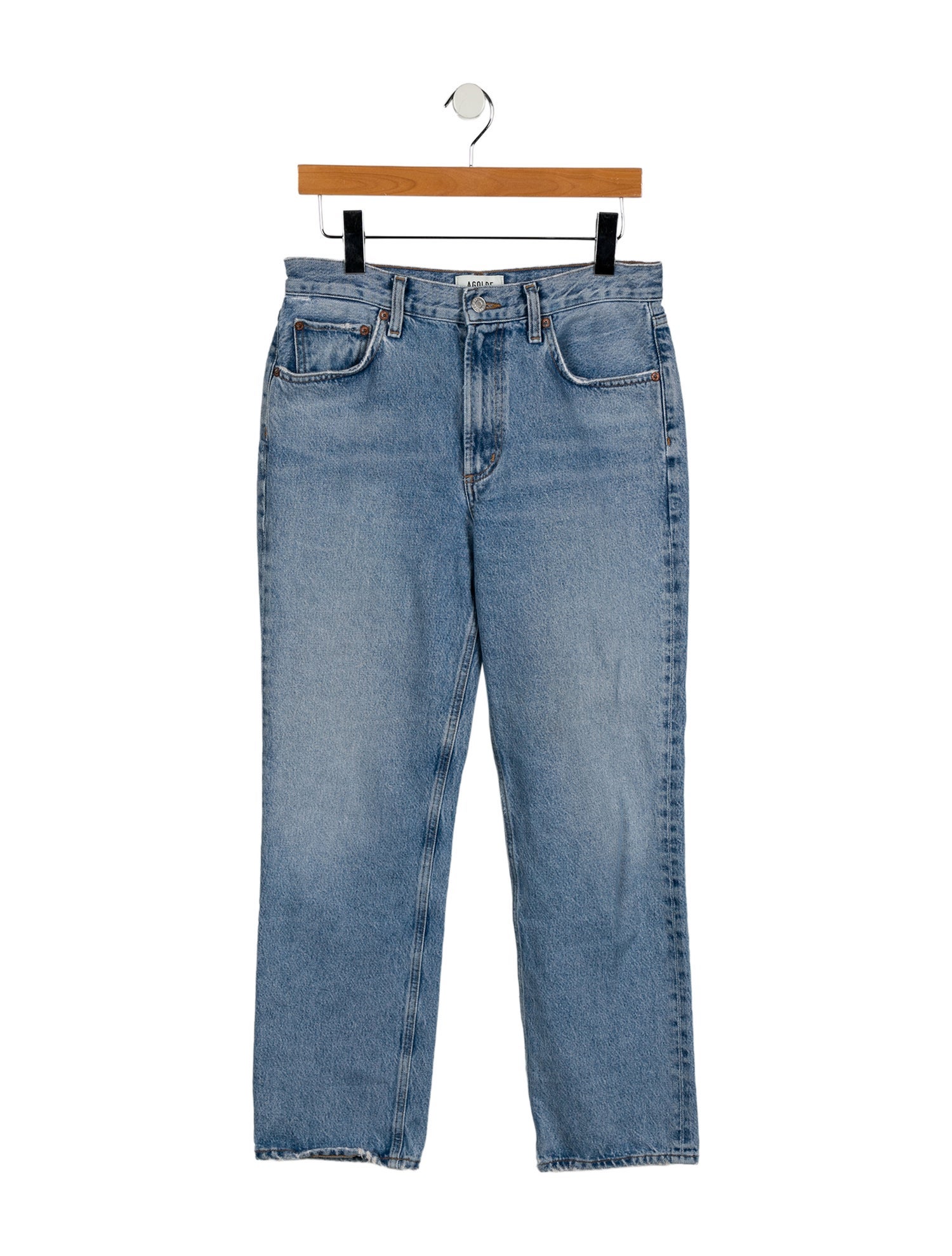 AGOLDE High-Rise Straight Leg Jeans