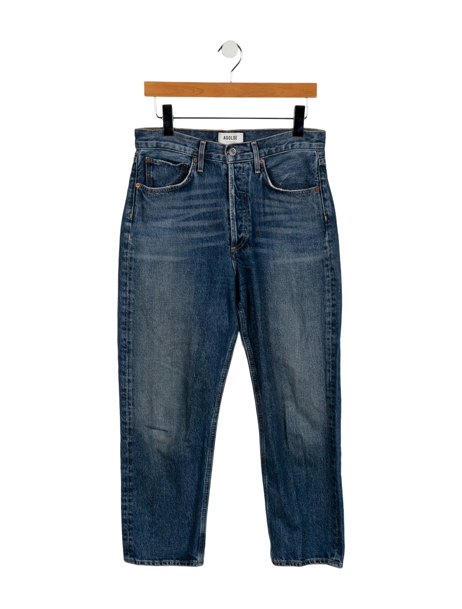AGOLDE High-Rise Straight Leg Jeans