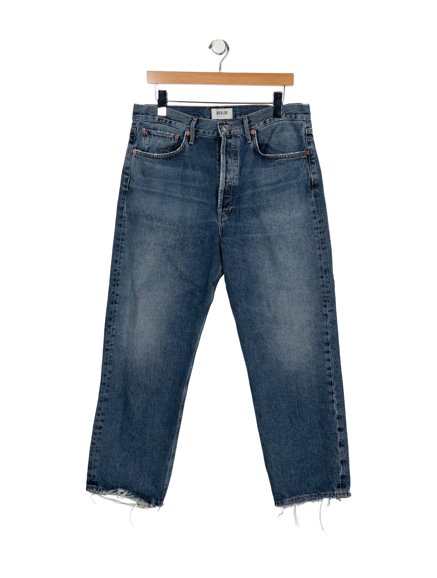 AGOLDE High-Rise Straight Leg Jeans