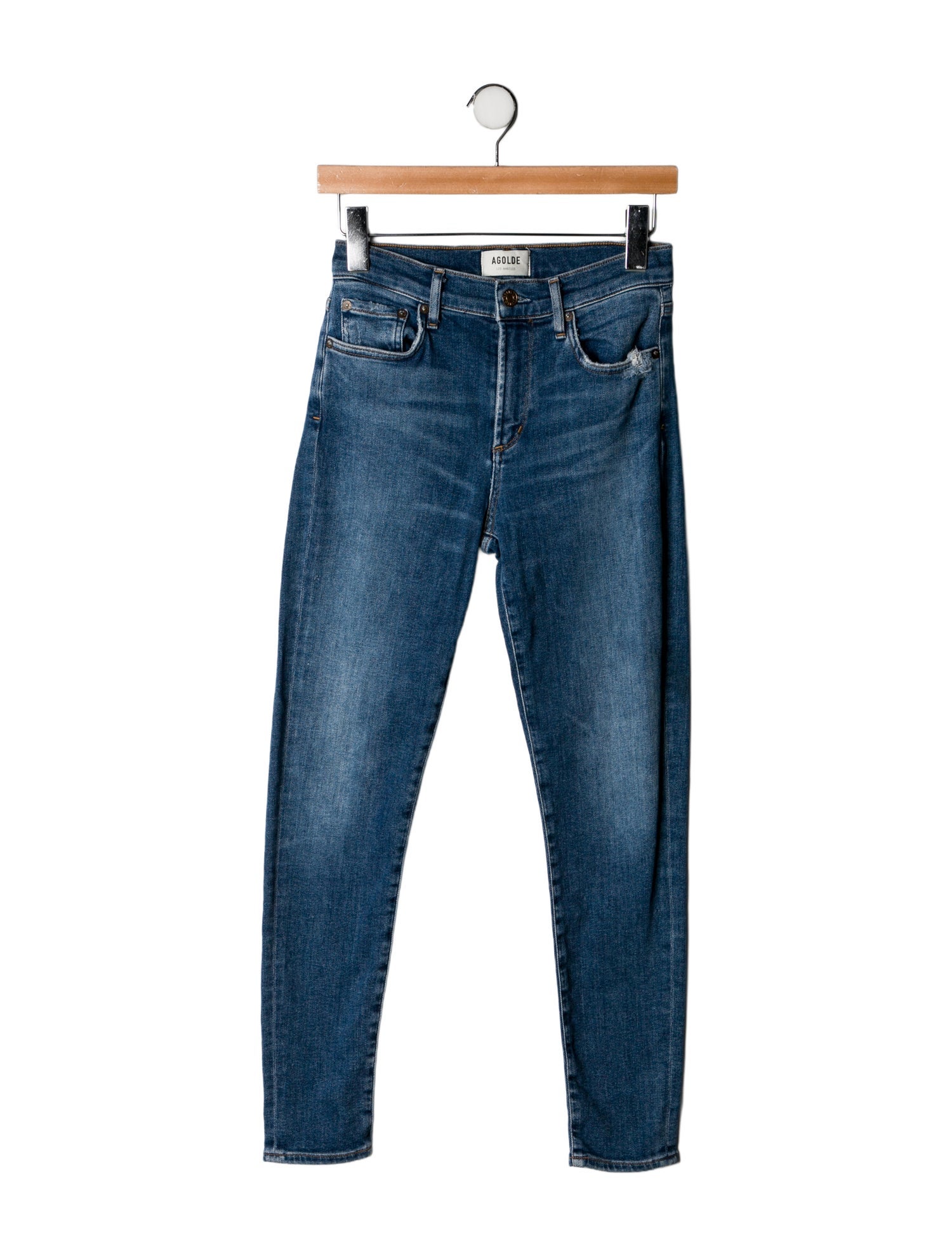 AGOLDE Mid-Rise Skinny Leg Jeans
