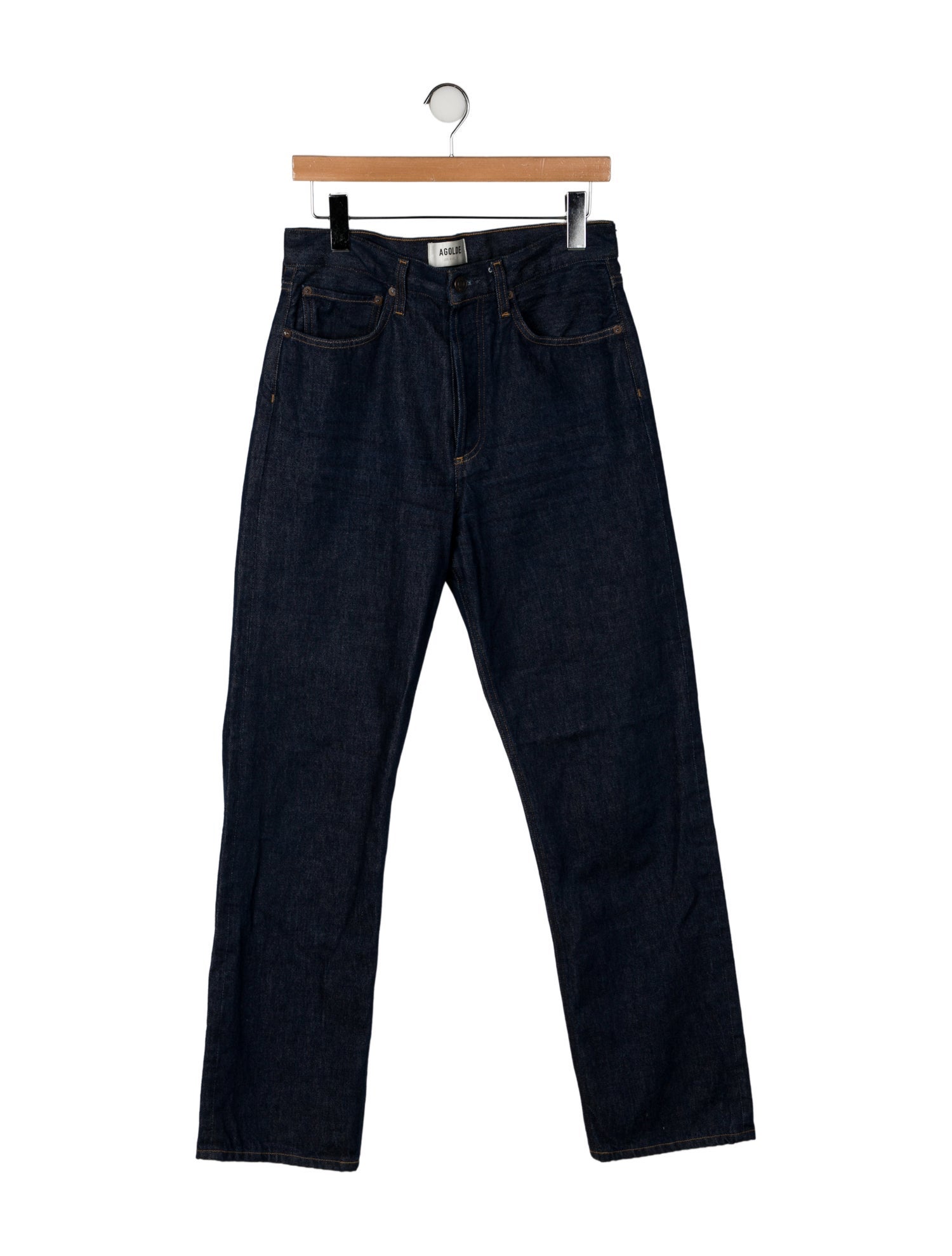 AGOLDE High-Rise Straight Leg Jeans
