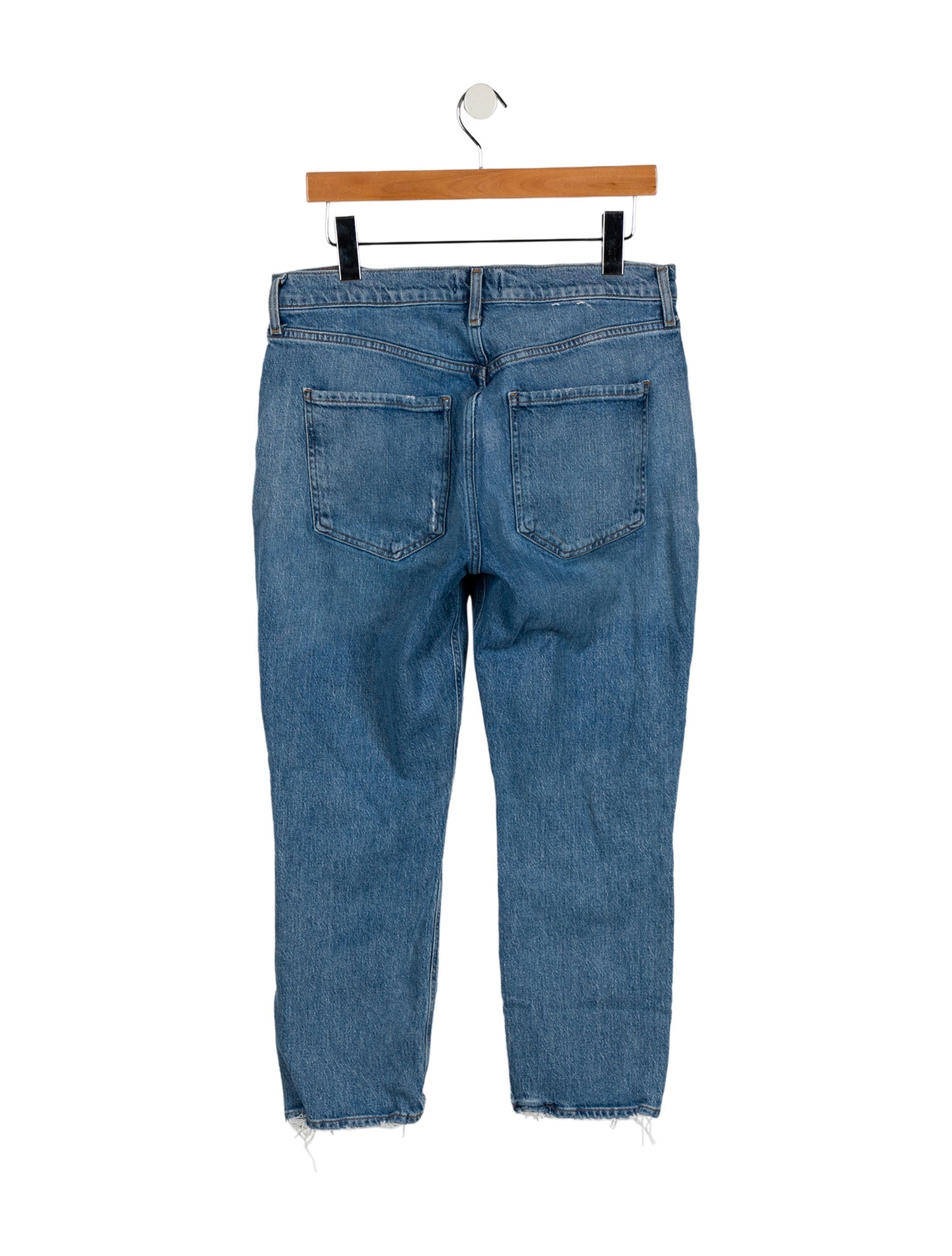 AGOLDE Mid-Rise Straight Leg Jeans