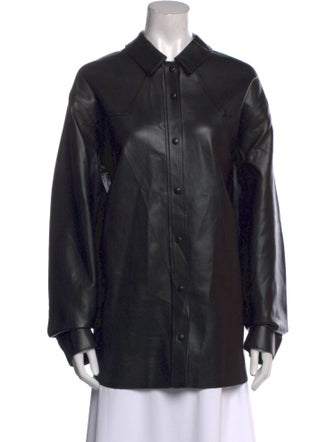 AGOLDE Long Sleeve Button-Up Top