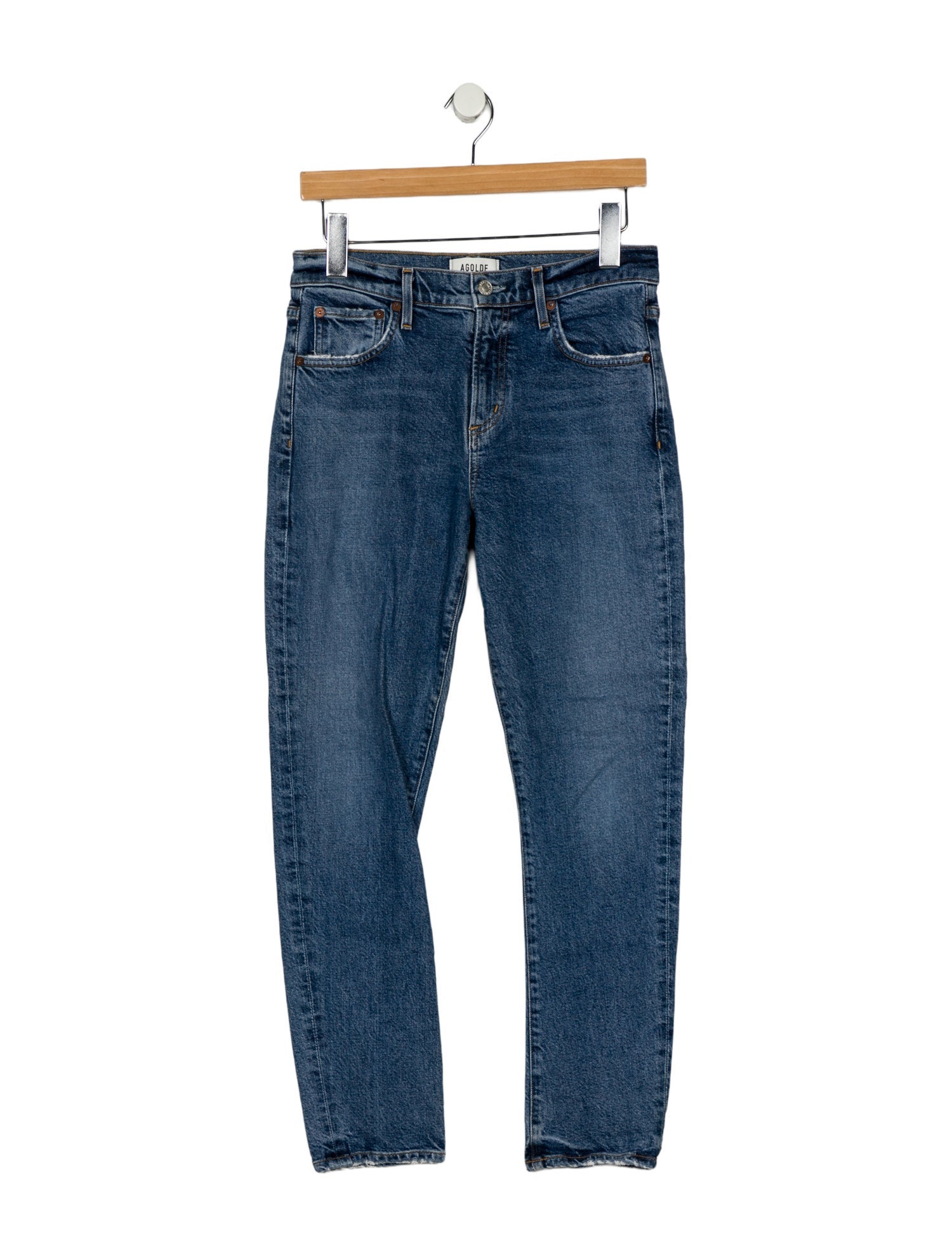 AGOLDE Mid-Rise Skinny Leg Jeans