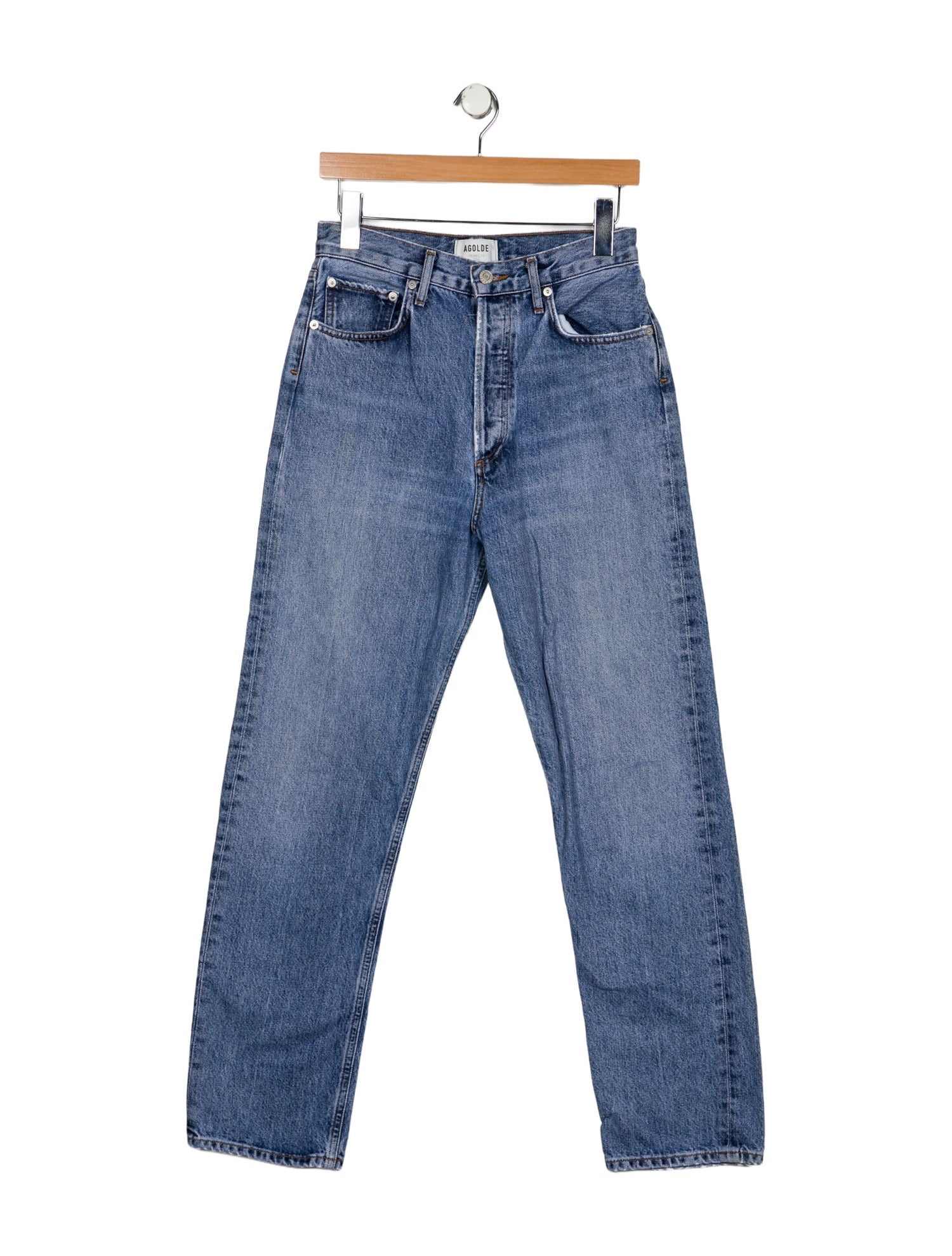 AGOLDE High-Rise Straight Leg Jeans