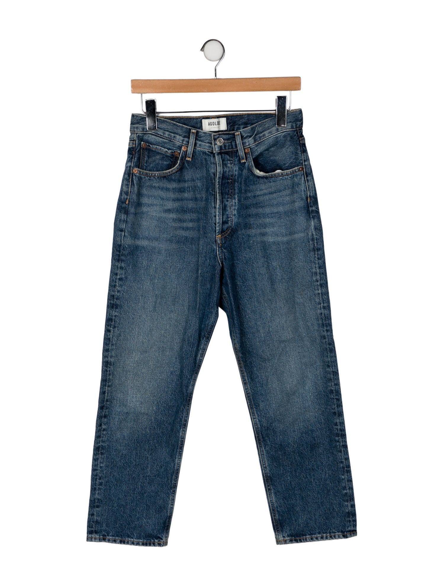 AGOLDE High-Rise Straight Leg Jeans