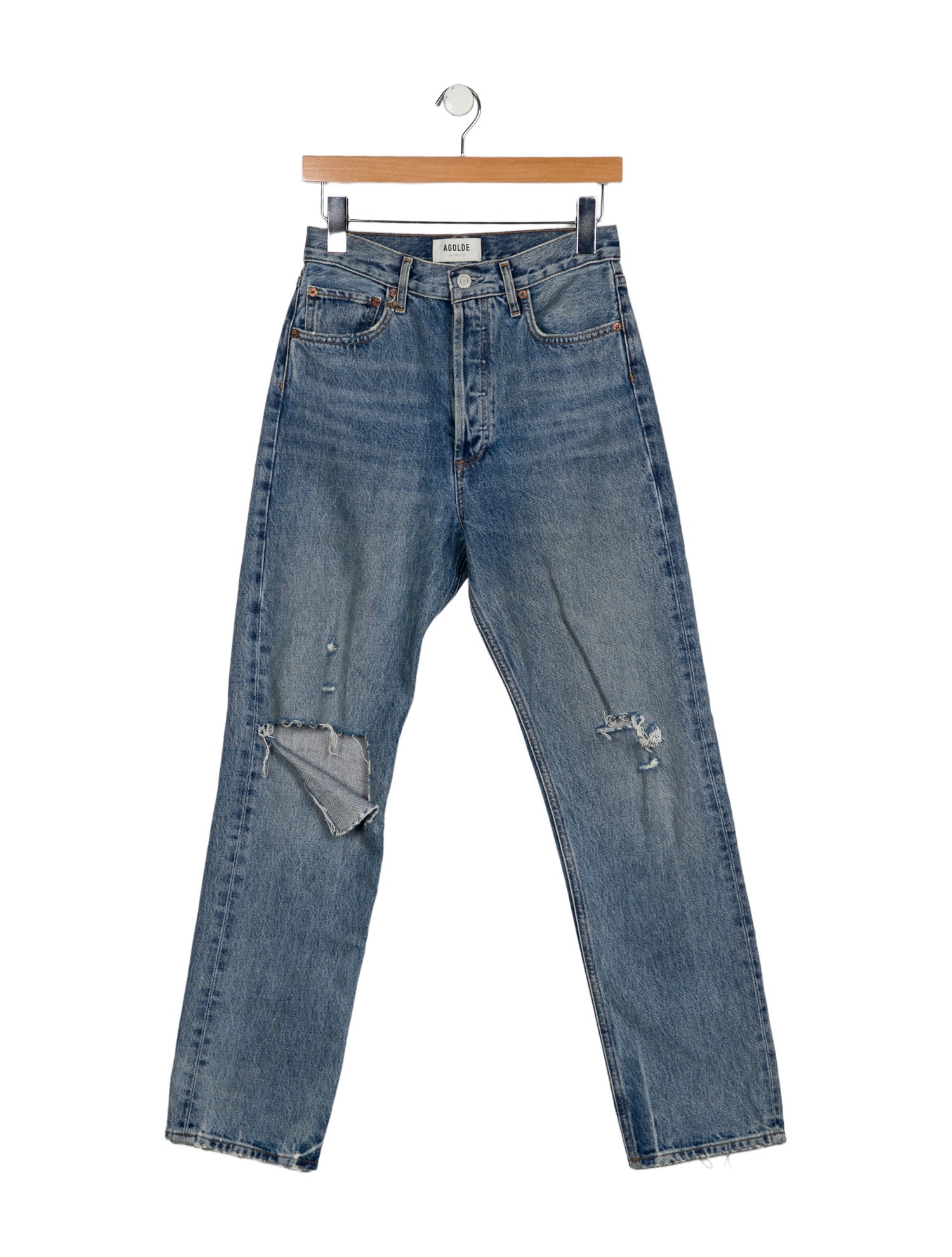AGOLDE High-Rise Straight Leg Jeans