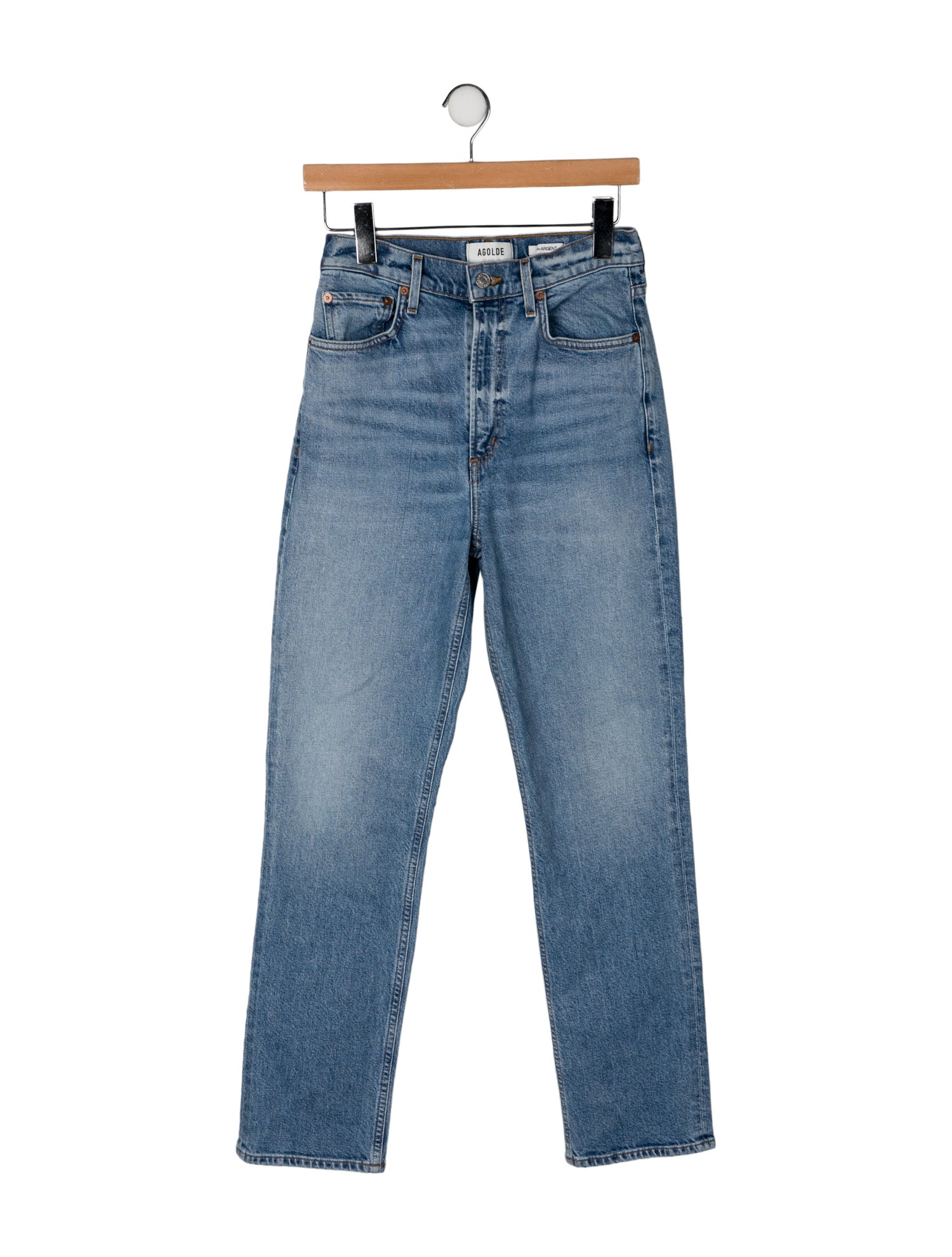 AGOLDE High-Rise Straight Leg Jeans