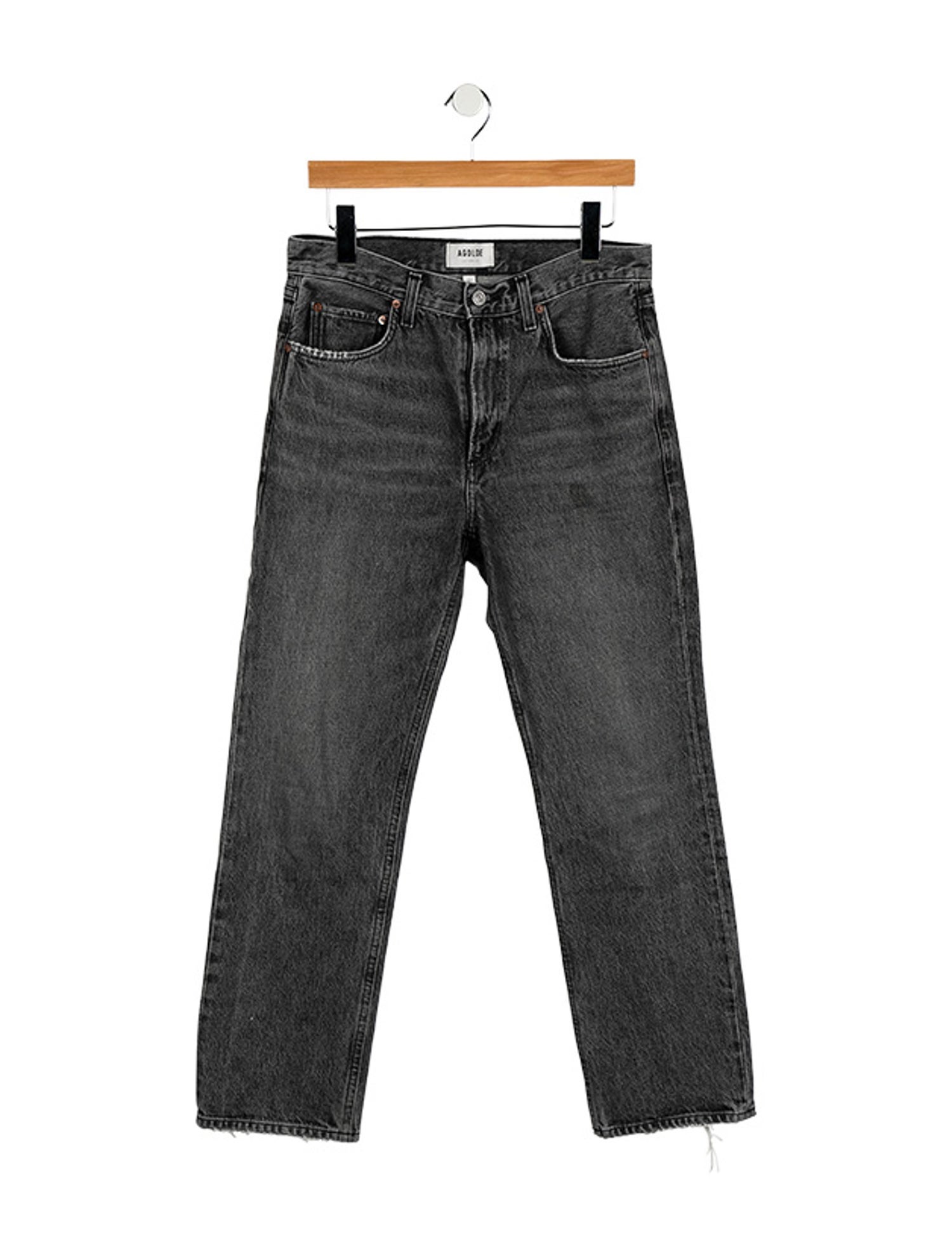 AGOLDE High-Rise Straight Leg Jeans