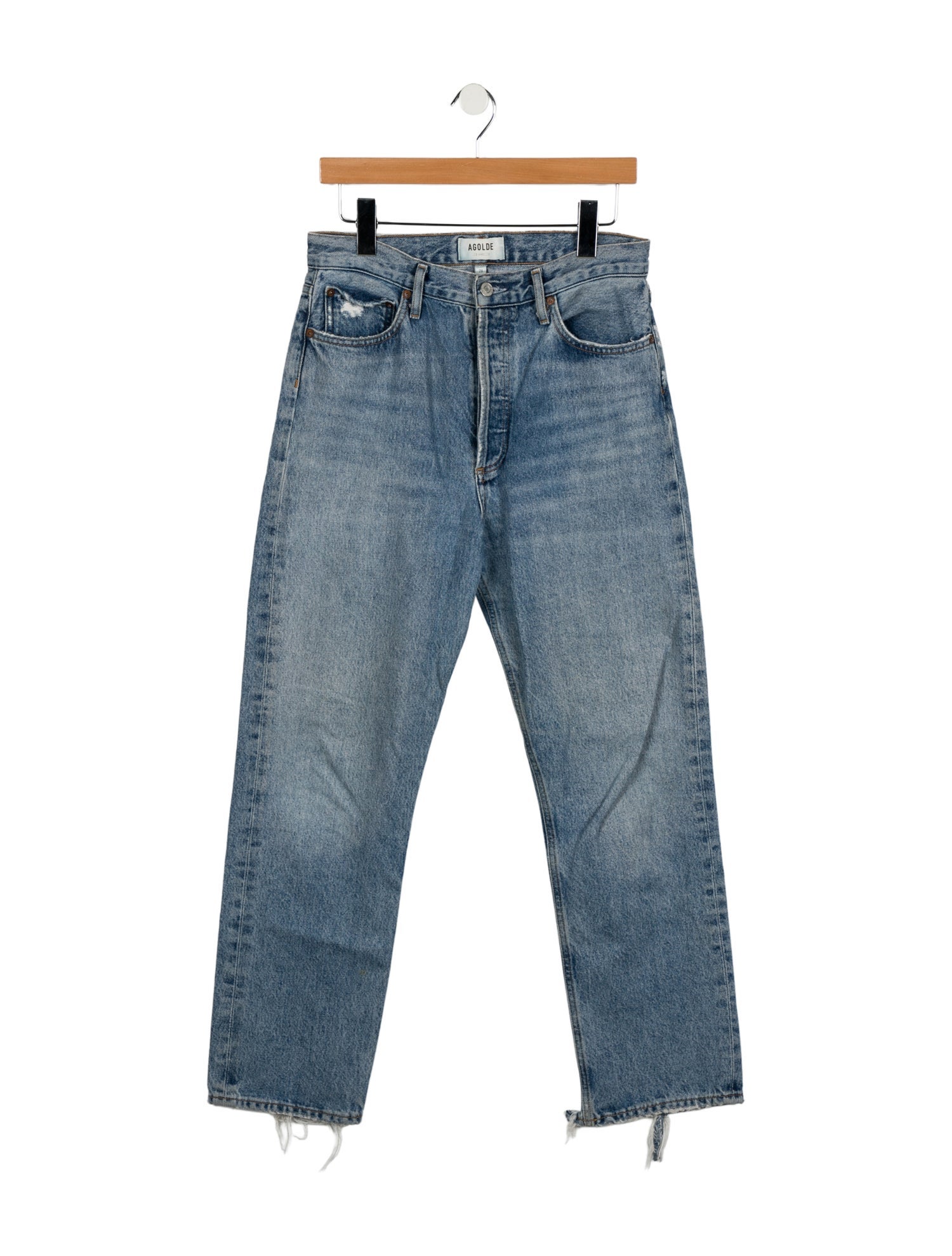 AGOLDE Mid-Rise Straight Leg Jeans