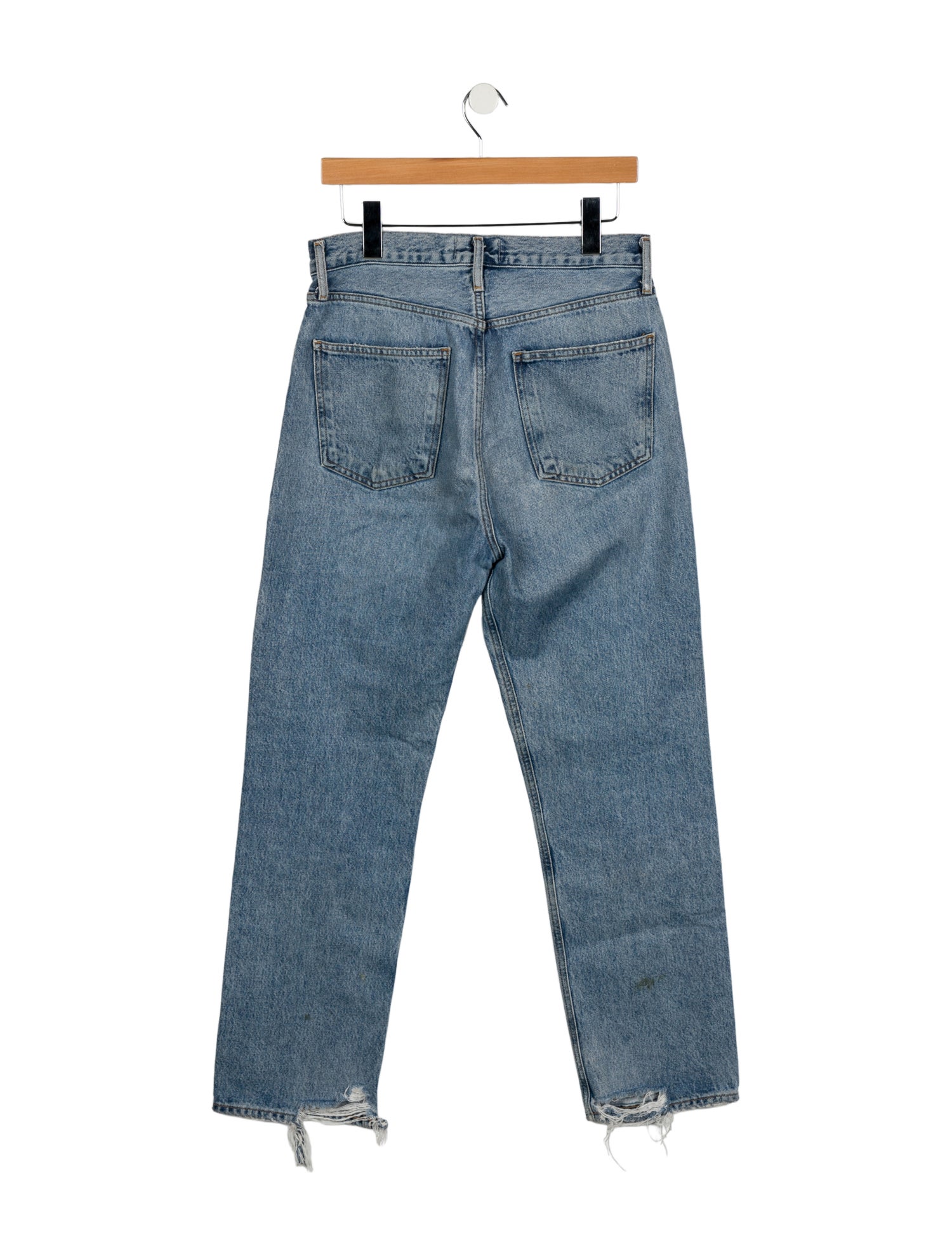 AGOLDE Mid-Rise Straight Leg Jeans