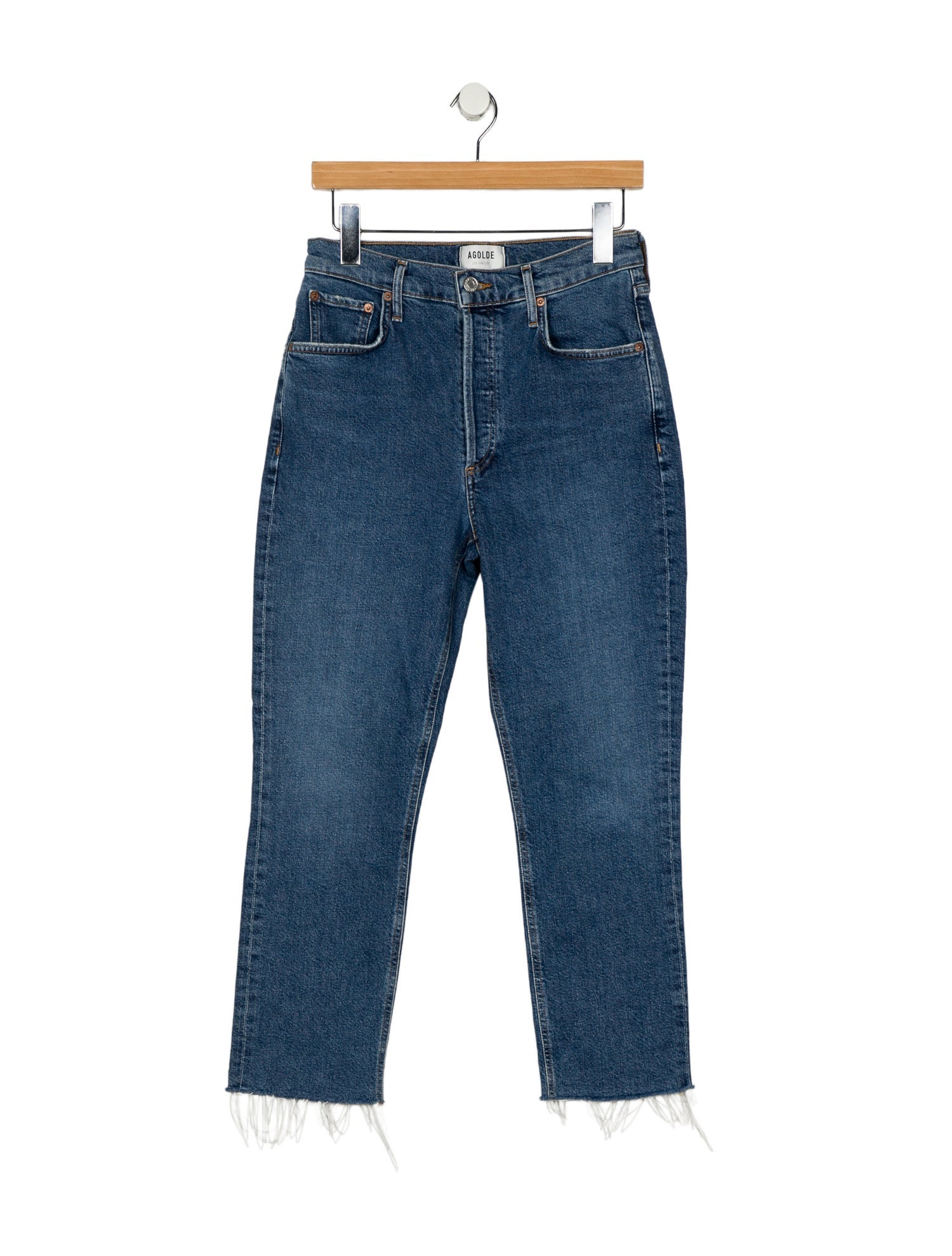 AGOLDE High-Rise Straight Leg Jeans
