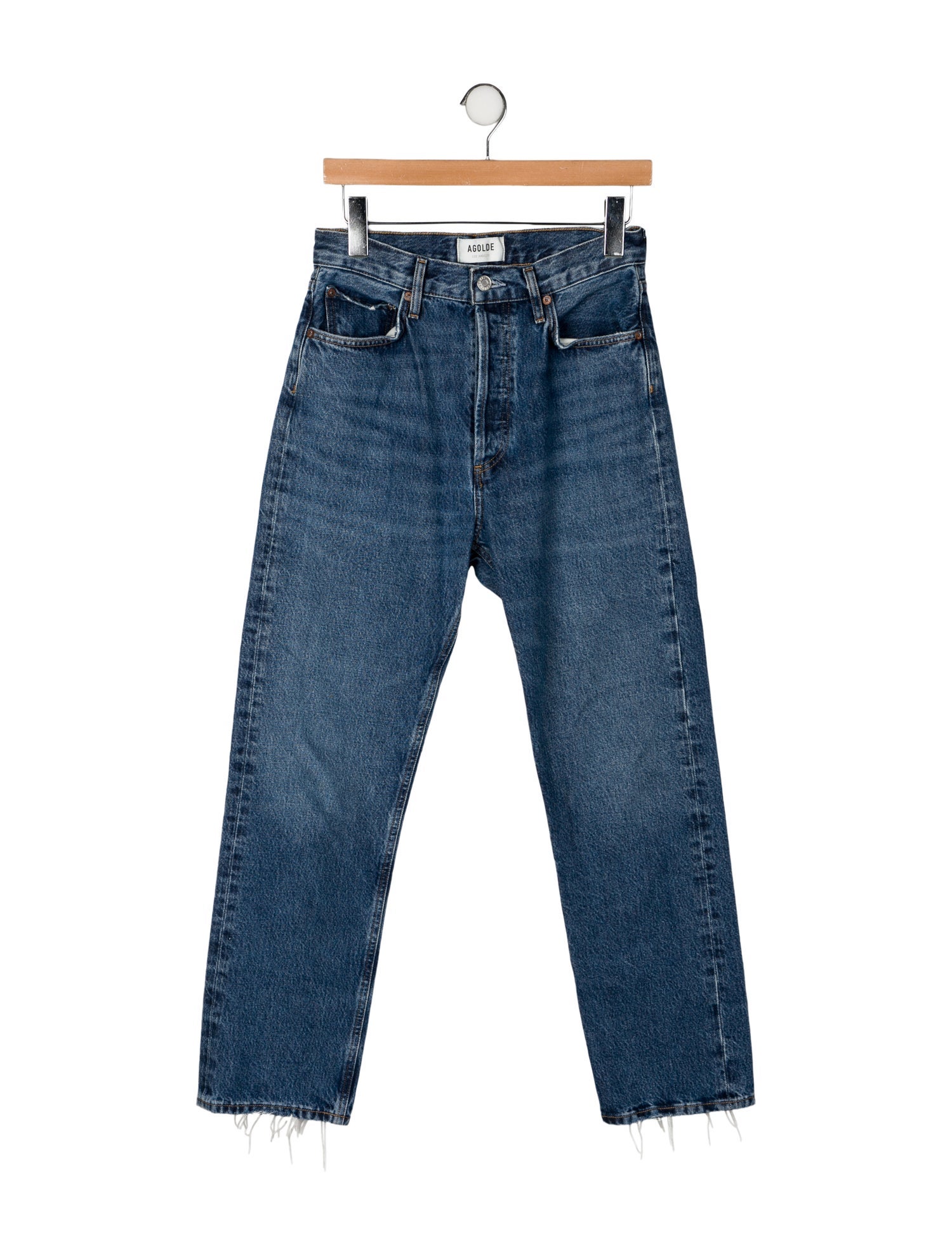 AGOLDE High-Rise Straight Leg Jeans