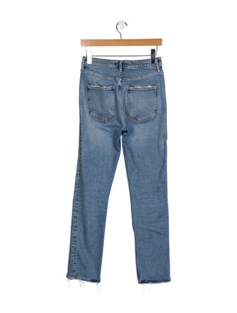AGOLDE Mid-Rise Straight Leg Jeans