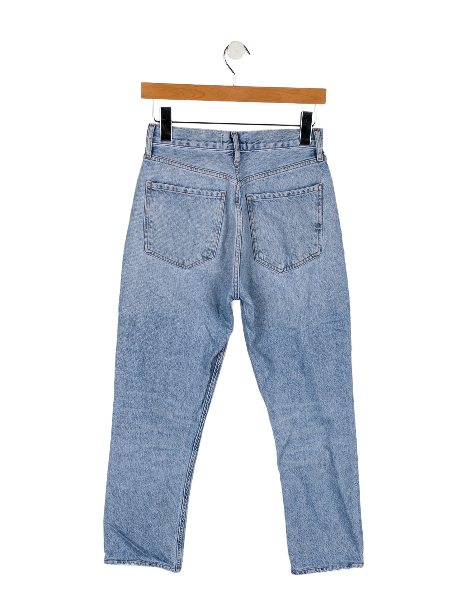 AGOLDE Mid-Rise Straight Leg Jeans