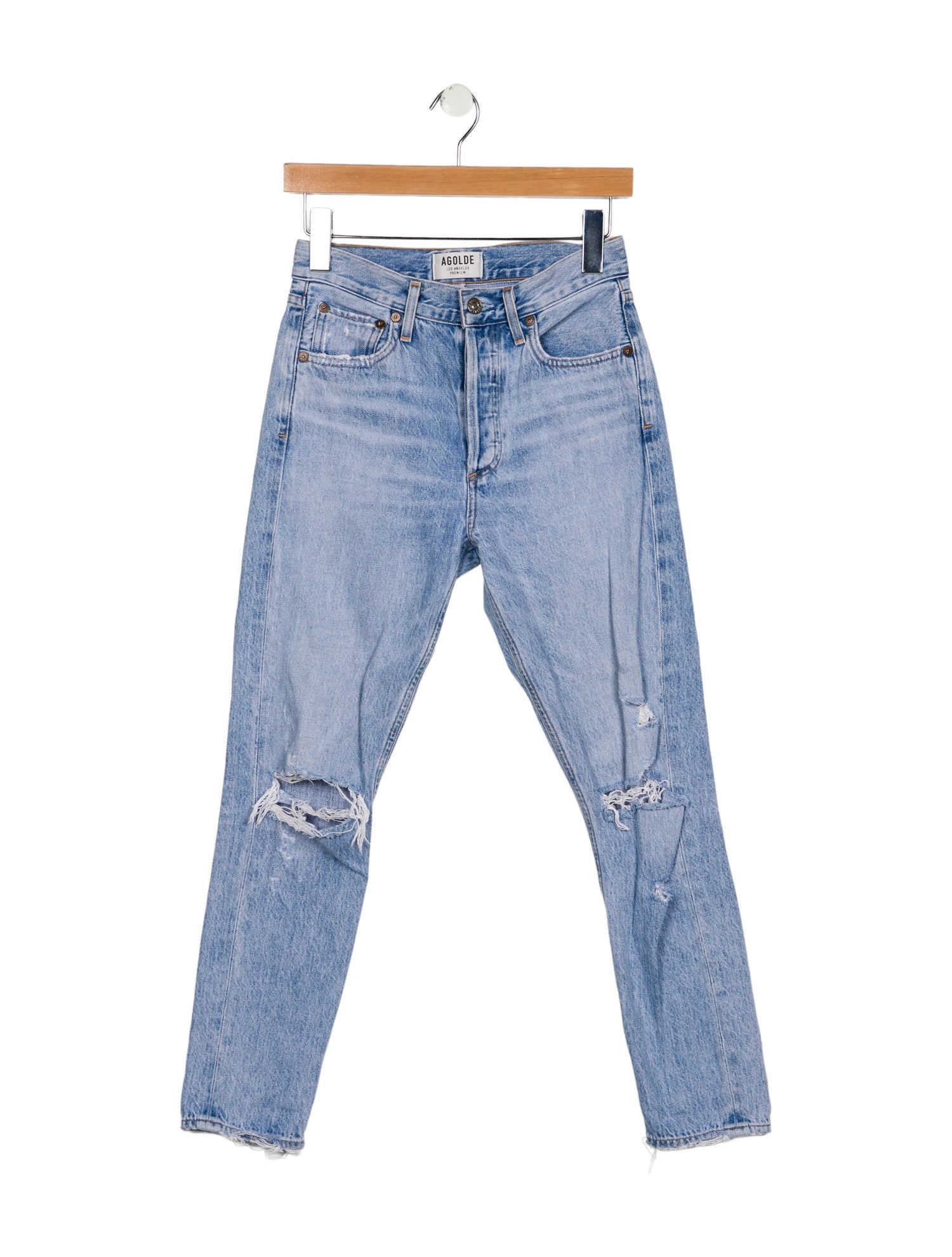 AGOLDE Mid-Rise Skinny Leg Jeans