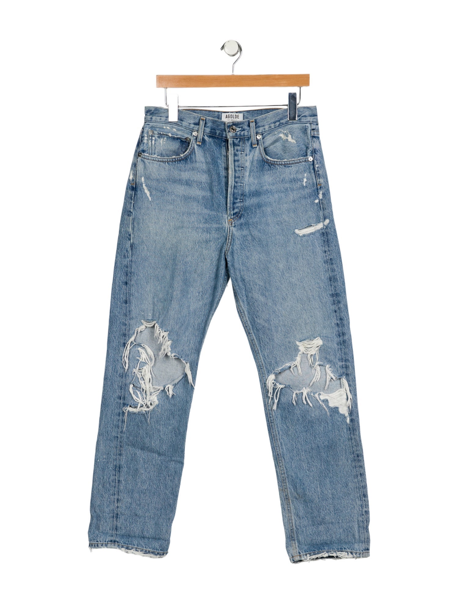 AGOLDE High-Rise Straight Leg Jeans