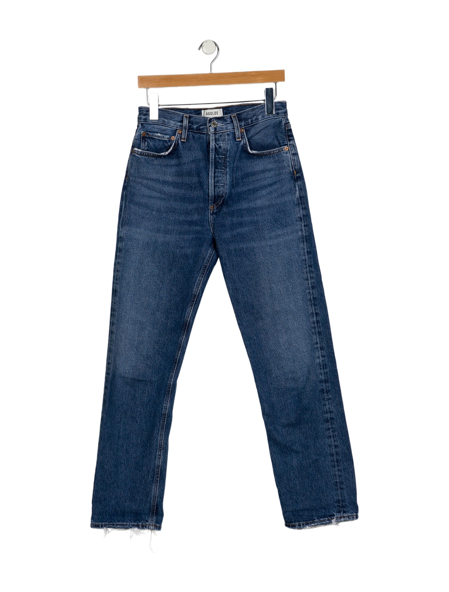 AGOLDE High-Rise Straight Leg Jeans