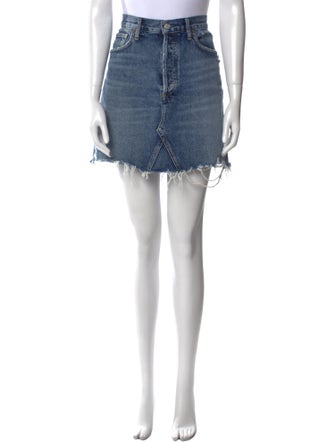 AGOLDE Distressed Accents Mini Skirt