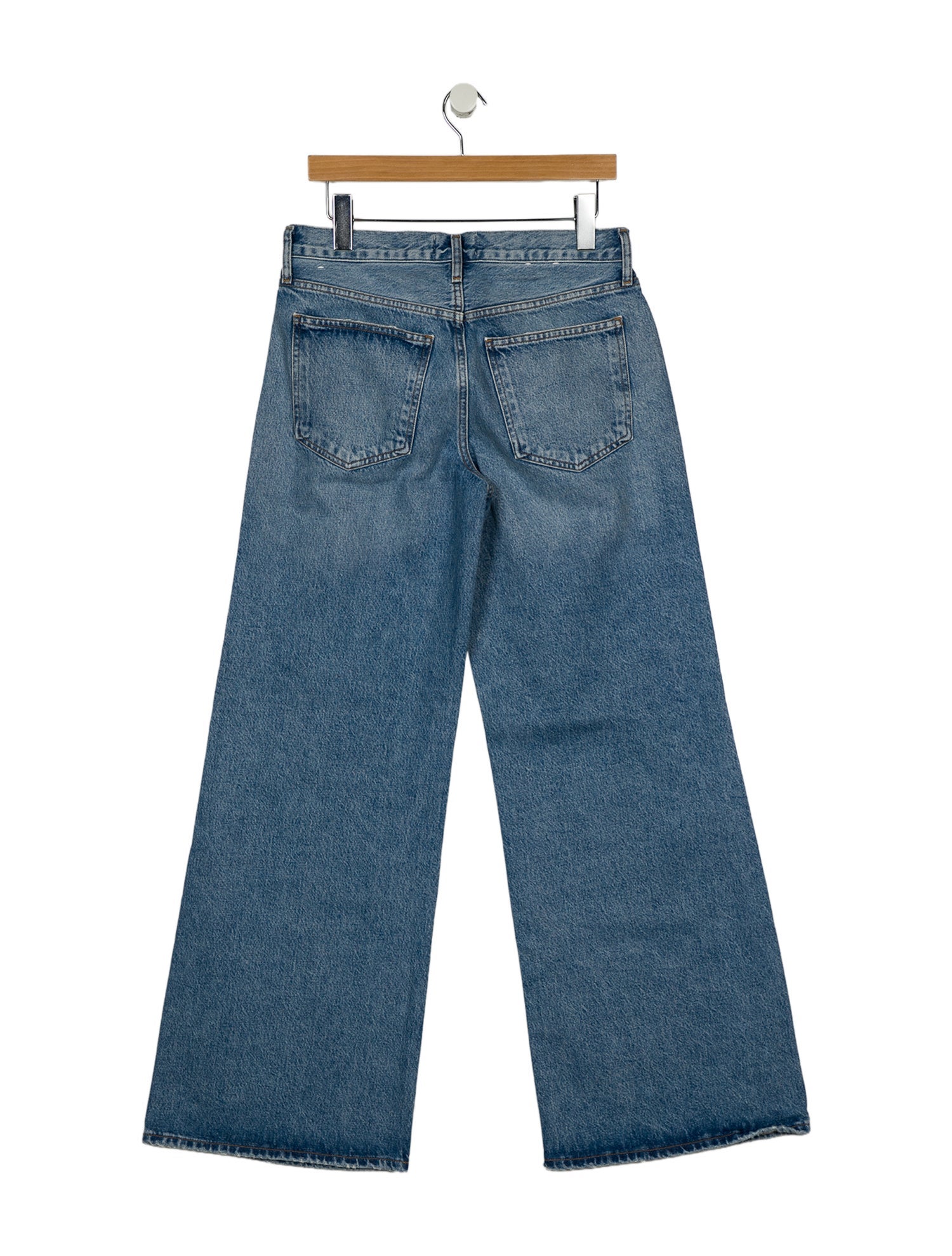 AGOLDE Mid-Rise Wide Leg Jeans