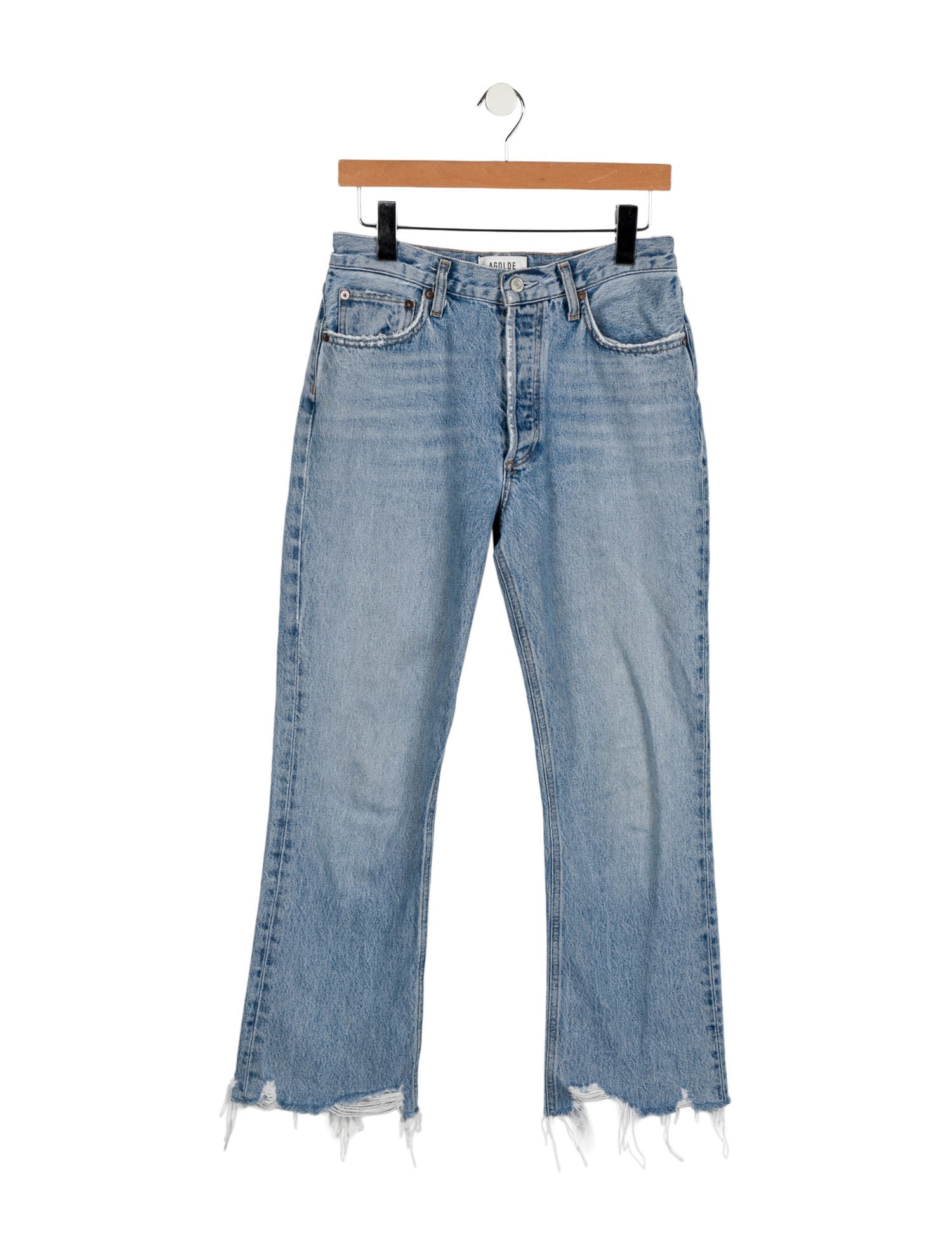 AGOLDE Mid-Rise Straight Leg Jeans