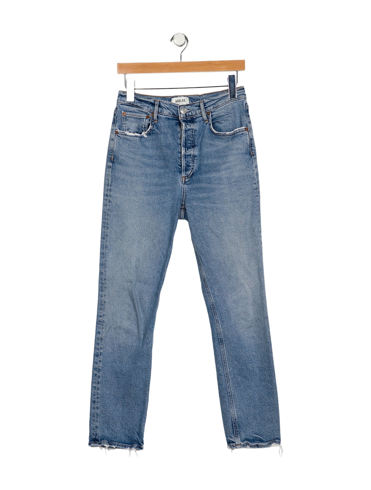AGOLDE High-Rise Straight Leg Jeans