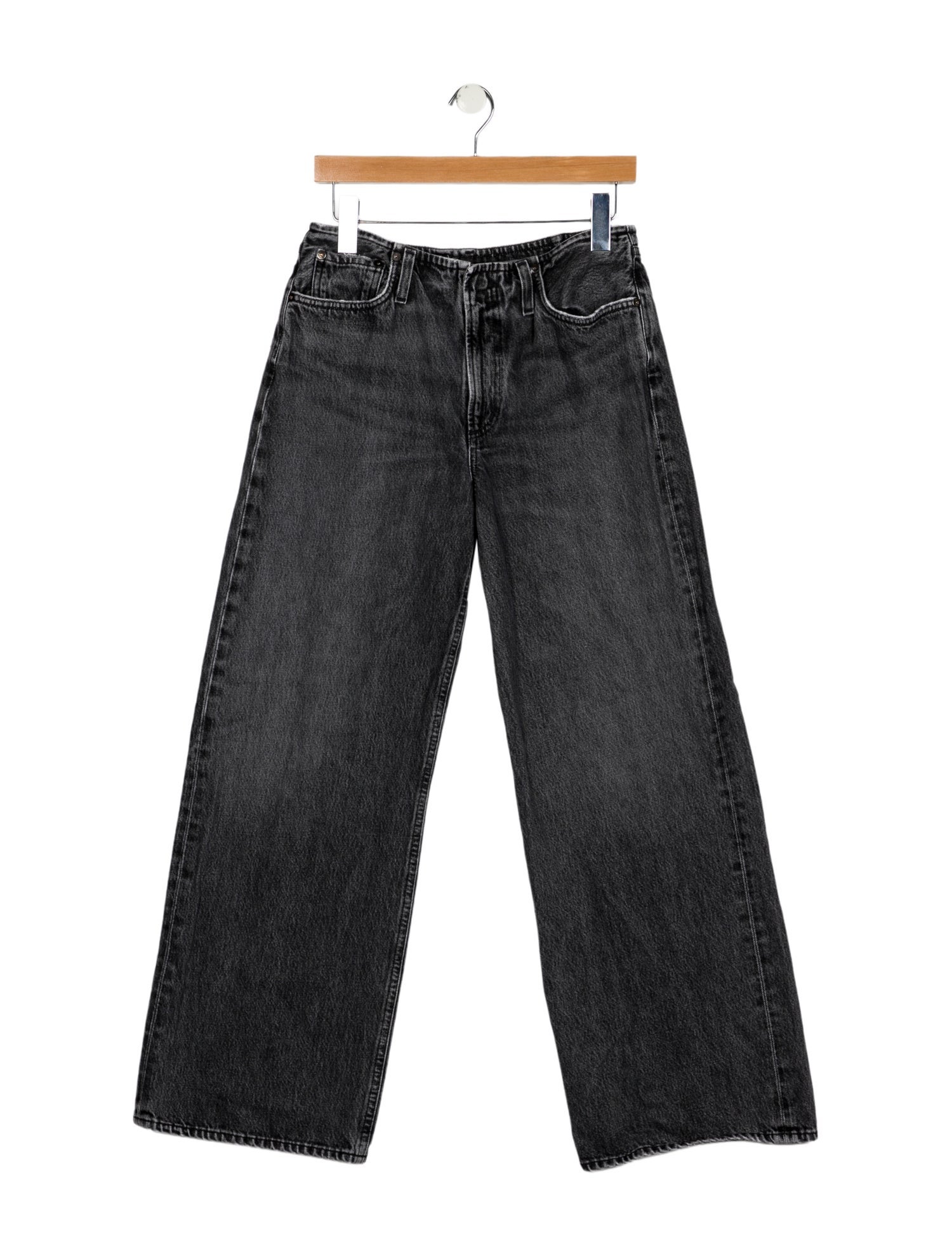 AGOLDE Mid-Rise Wide Leg Jeans
