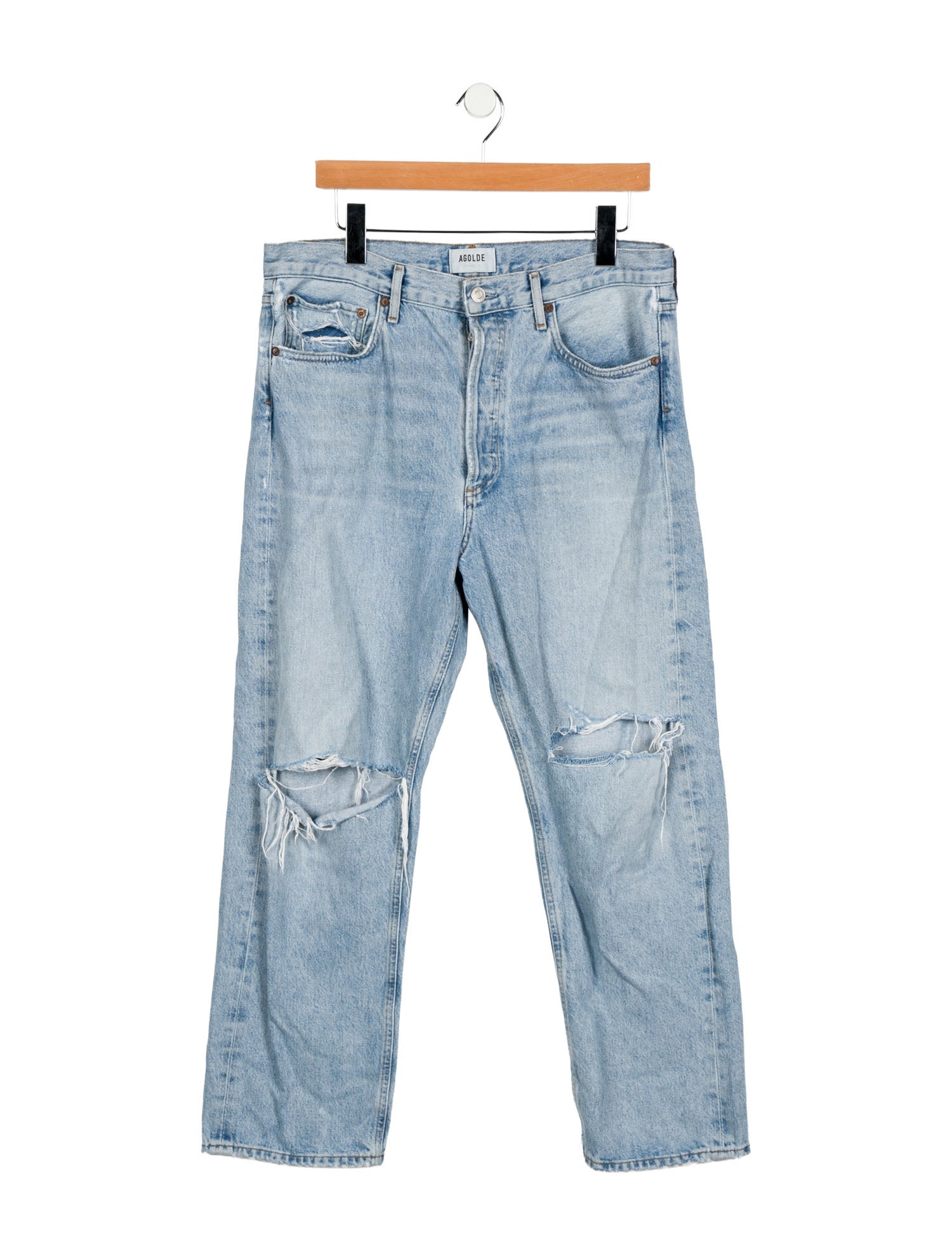 AGOLDE High-Rise Straight Leg Jeans