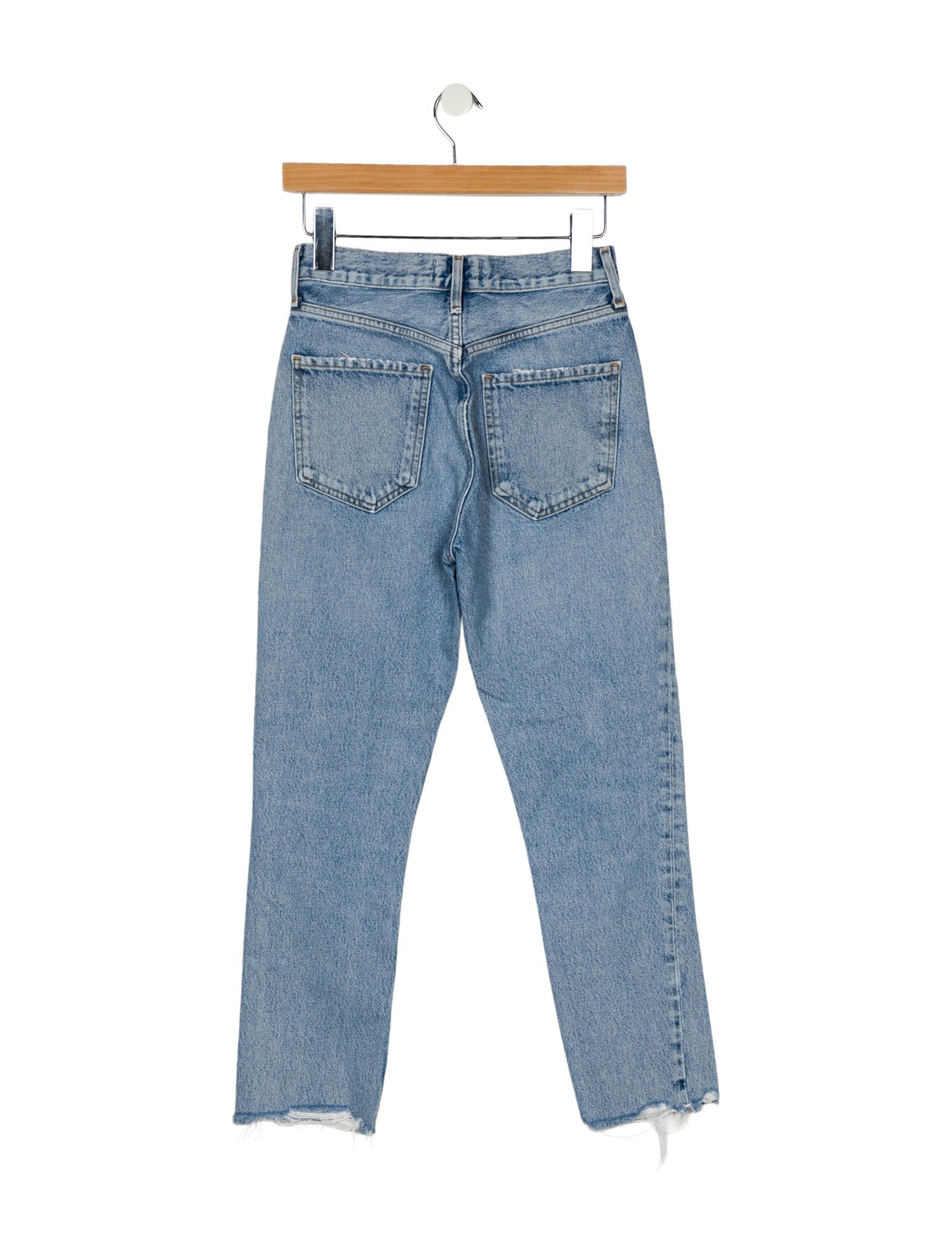 AGOLDE Mid-Rise Straight Leg Jeans