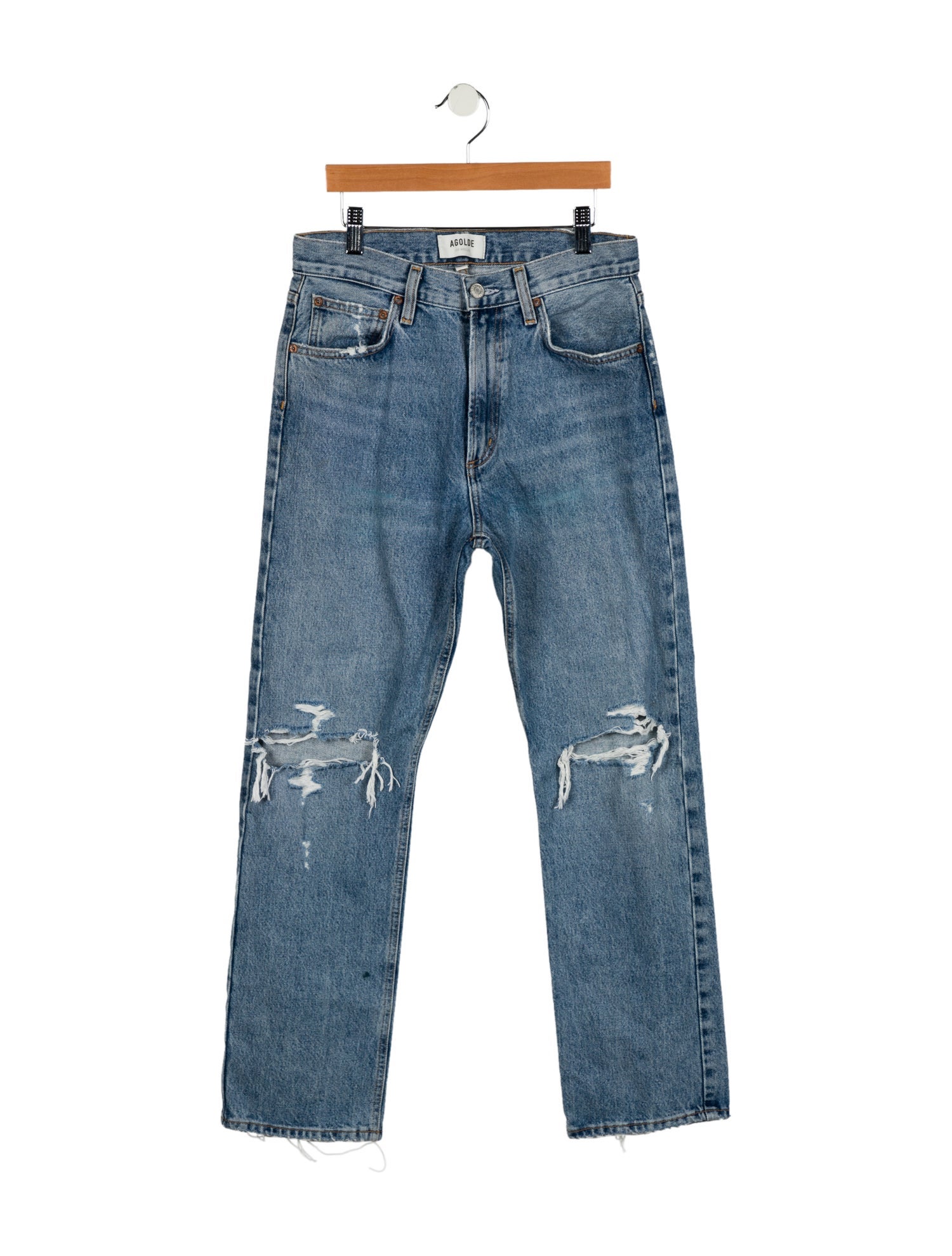 AGOLDE High-Rise Straight Leg Jeans