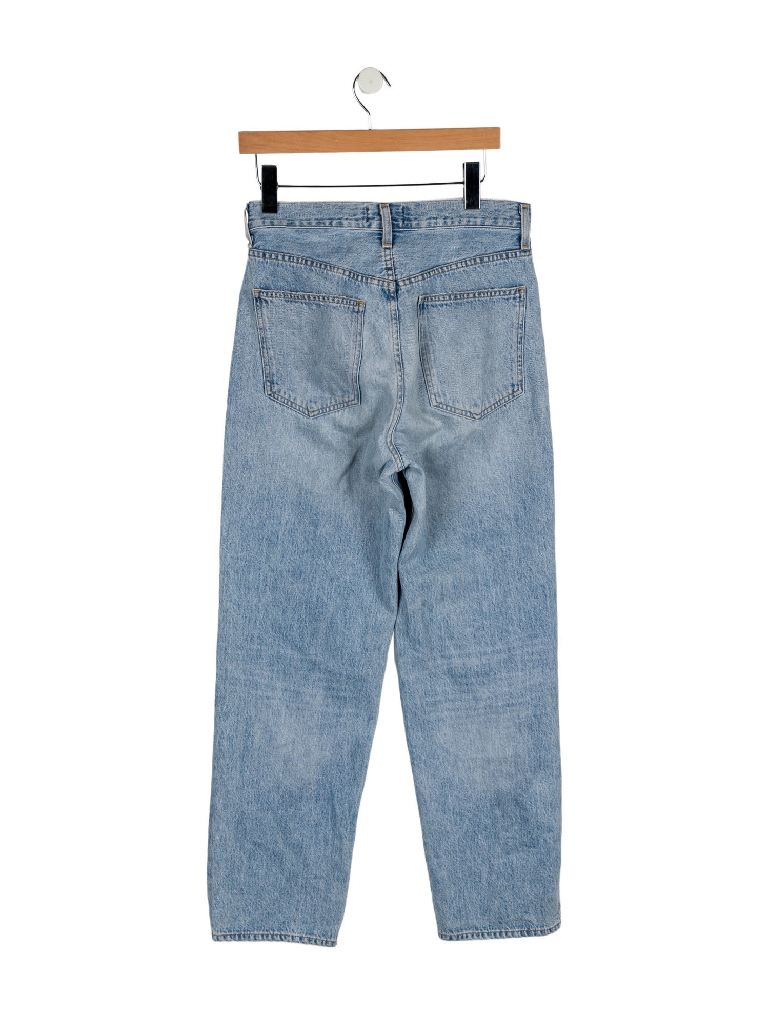 AGOLDE Mid-Rise Straight Leg Jeans