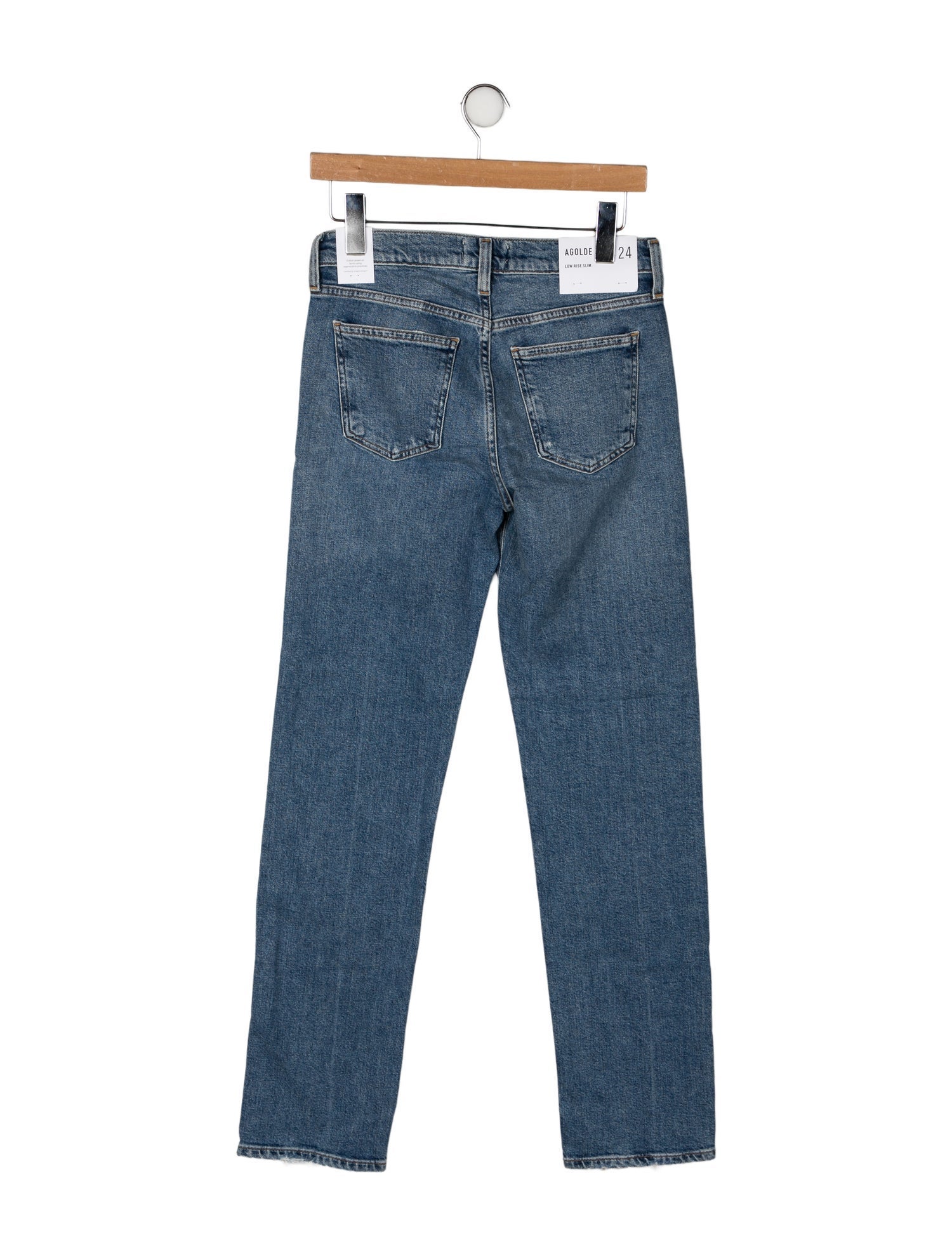 AGOLDE Mid-Rise Straight Leg Jeans