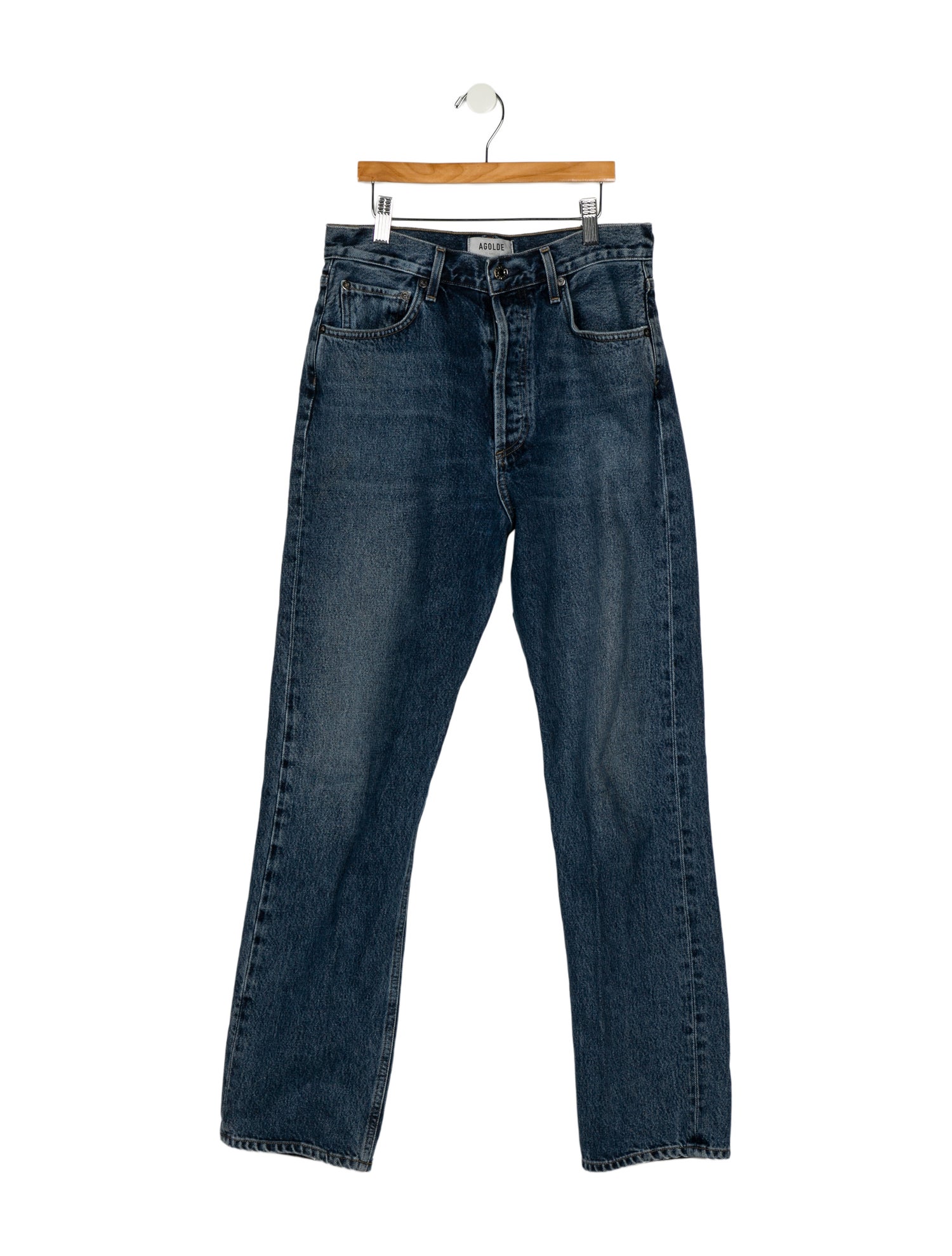 AGOLDE High-Rise Straight Leg Jeans