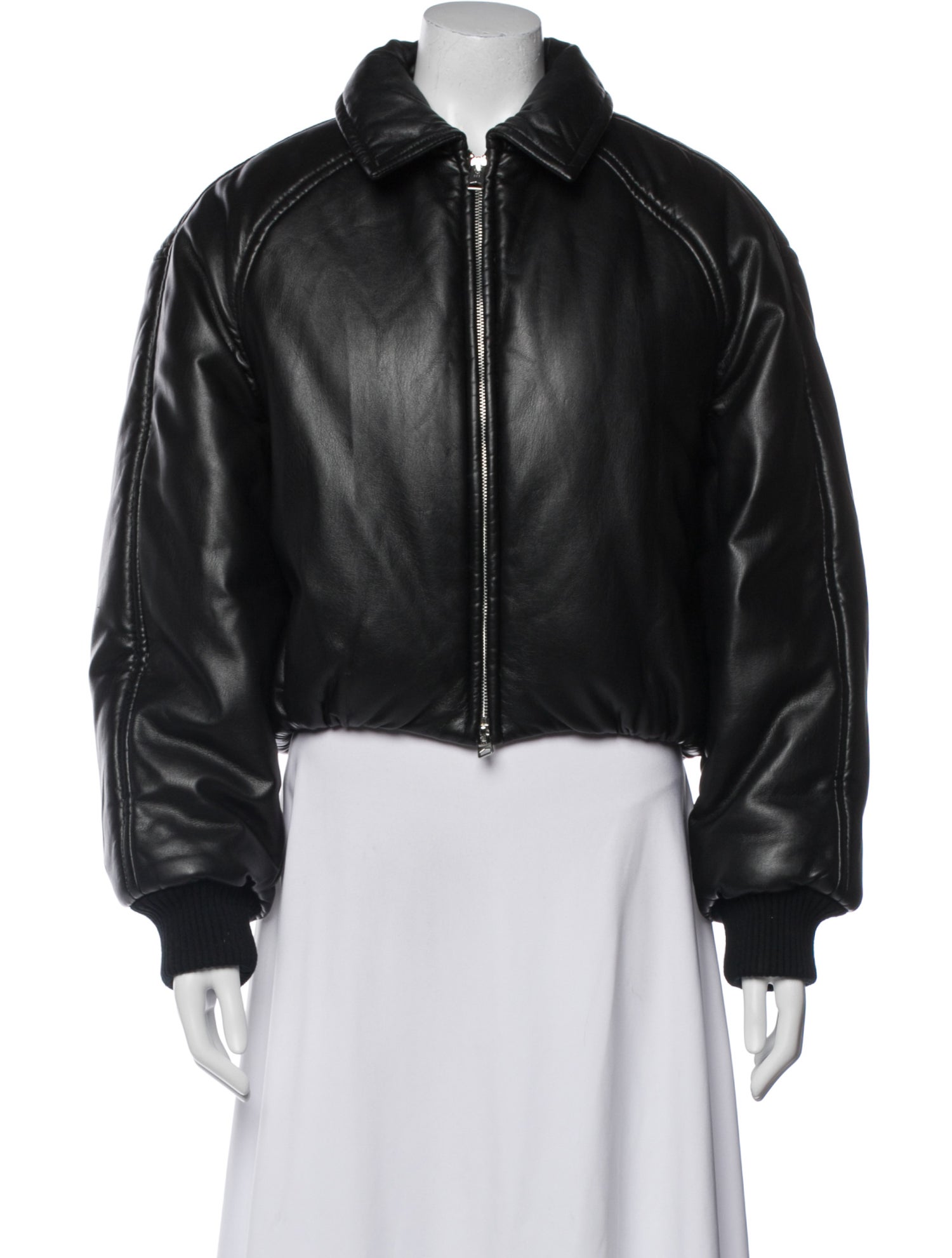 AGOLDE Leather Bomber Jacket